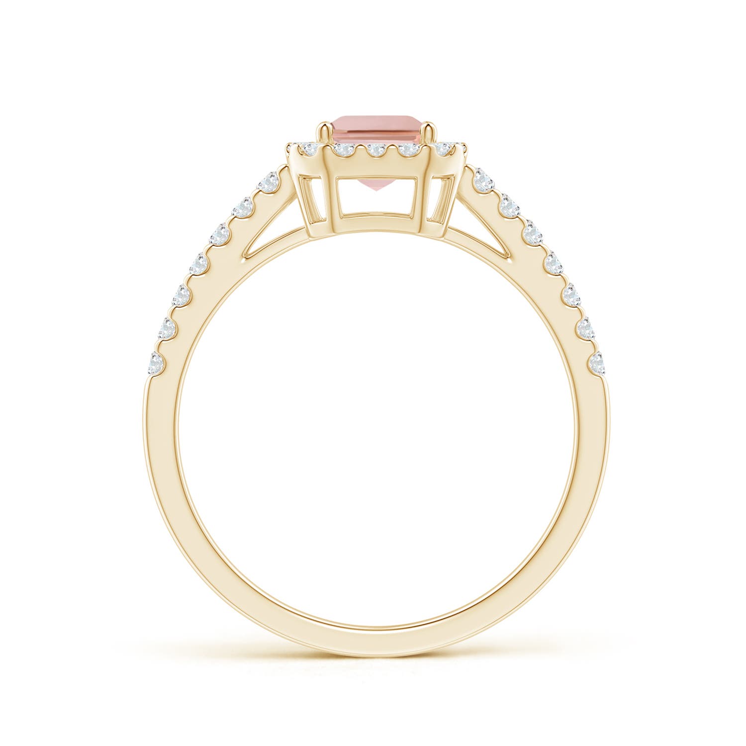 AAAA - Morganite / 1.23 CT / 14 KT Yellow Gold