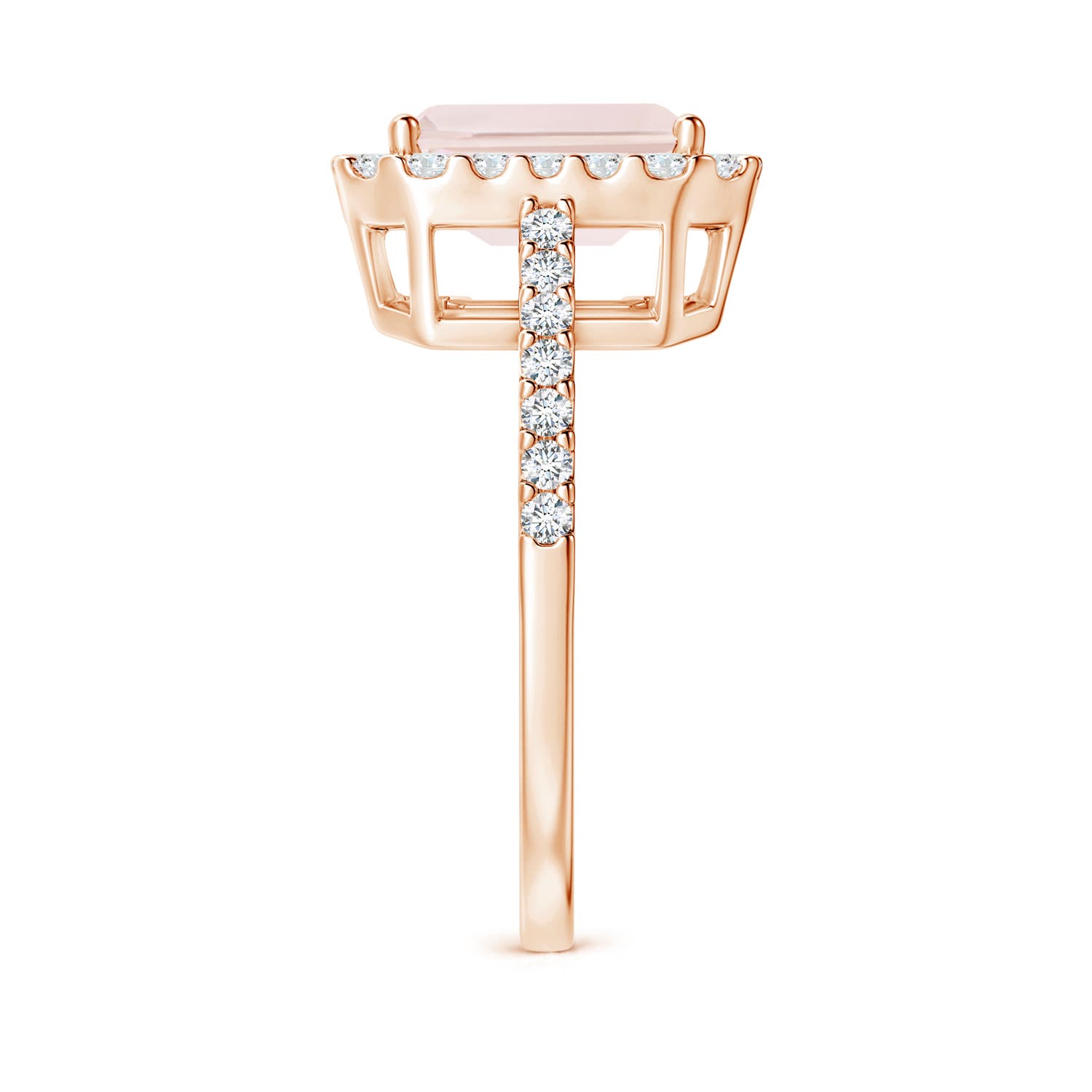 A - Morganite / 2.53 CT / 14 KT Rose Gold