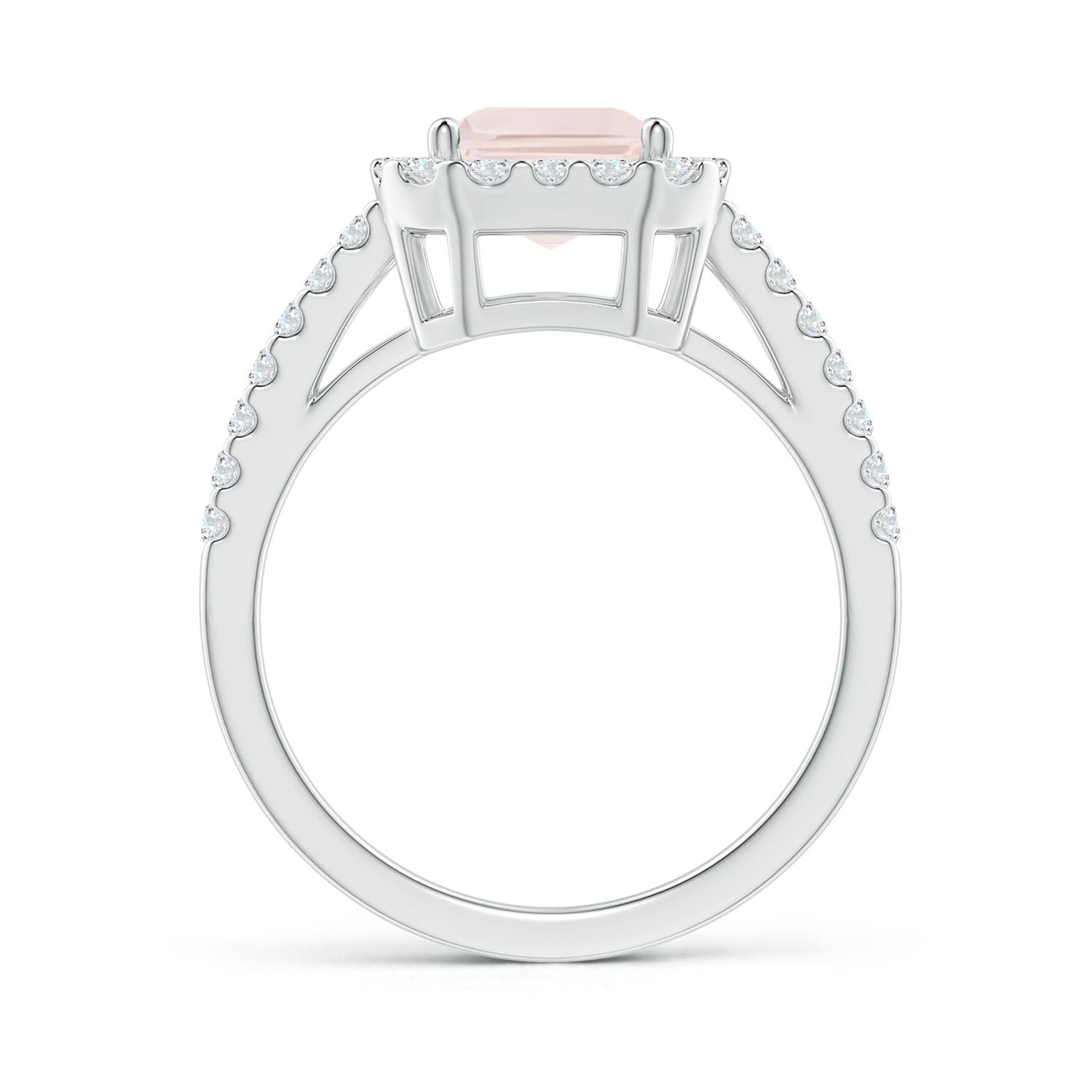 A - Morganite / 2.53 CT / 14 KT White Gold