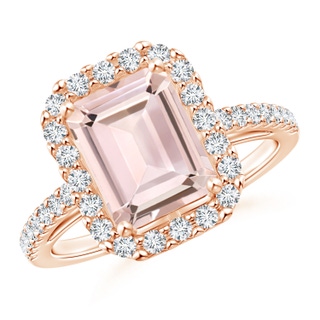 Emerald Cut AA Morganite