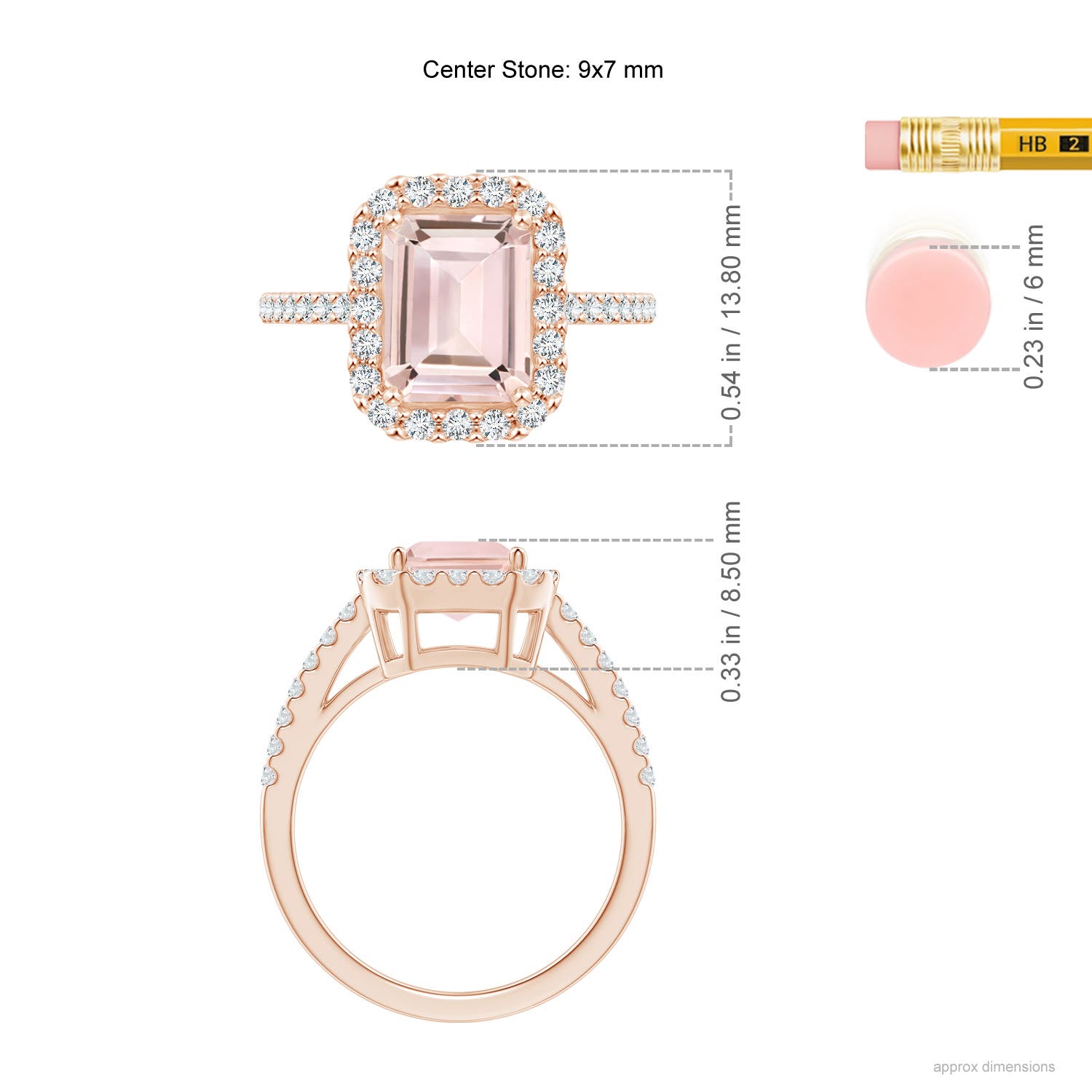 AA - Morganite / 2.53 CT / 14 KT Rose Gold