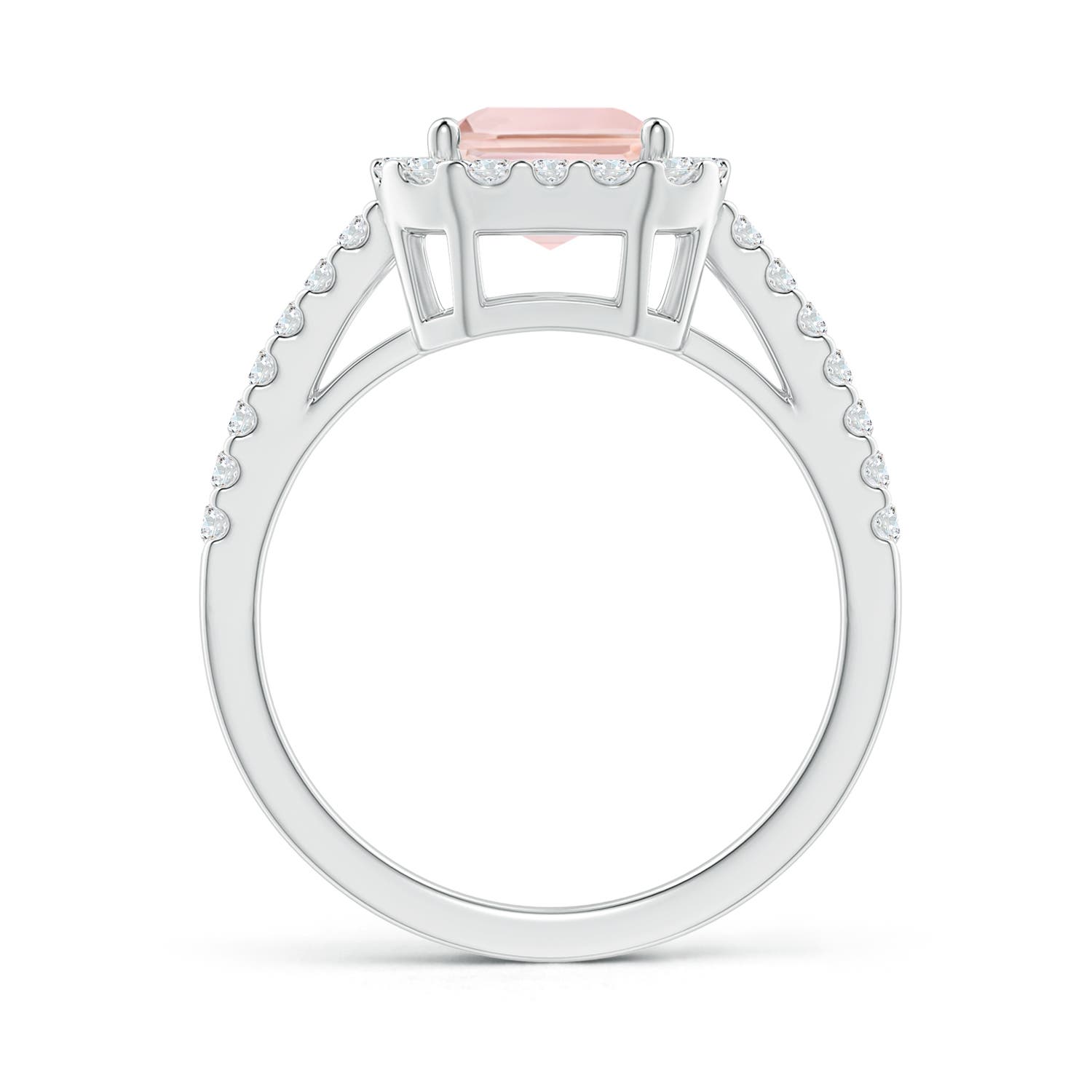 AA - Morganite / 2.53 CT / 14 KT White Gold