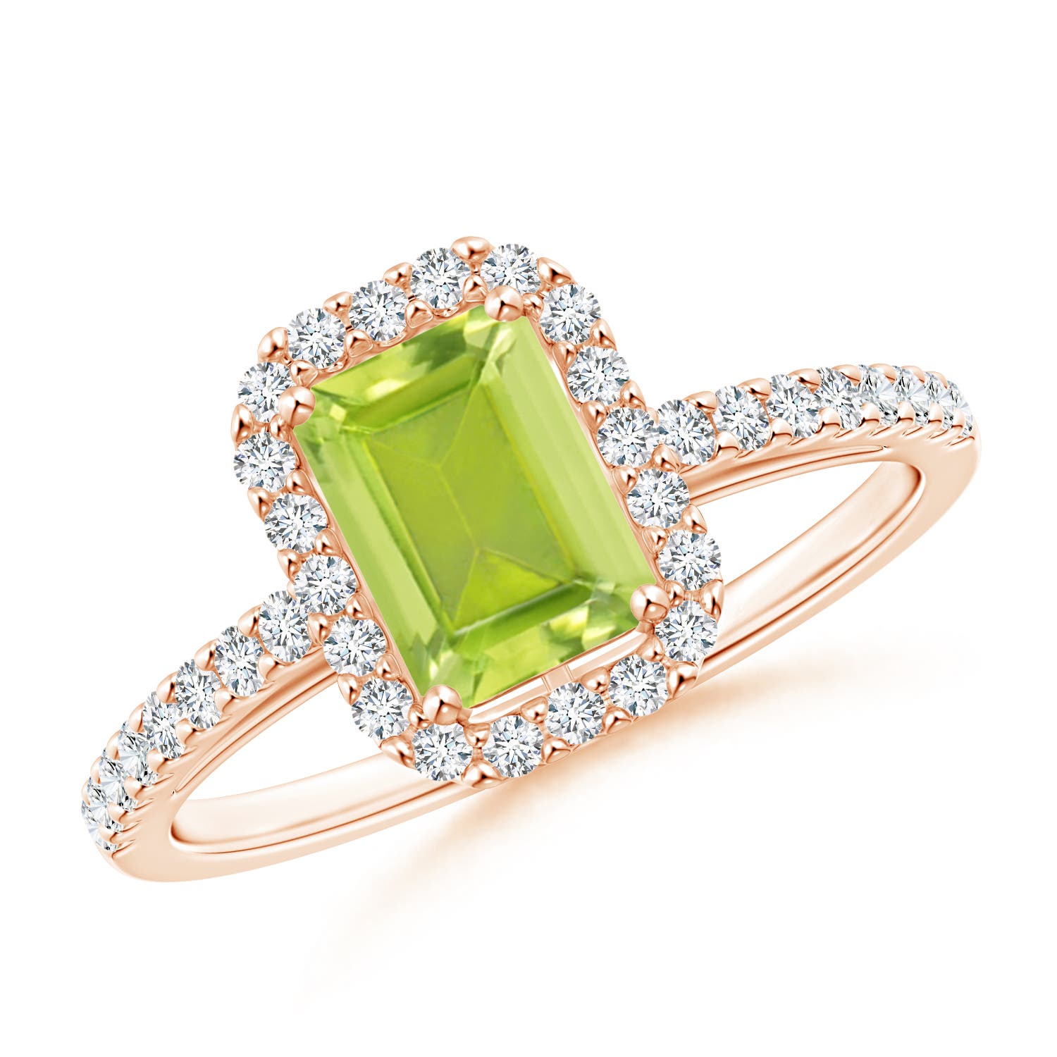 AA - Peridot / 1.33 CT / 14 KT Rose Gold