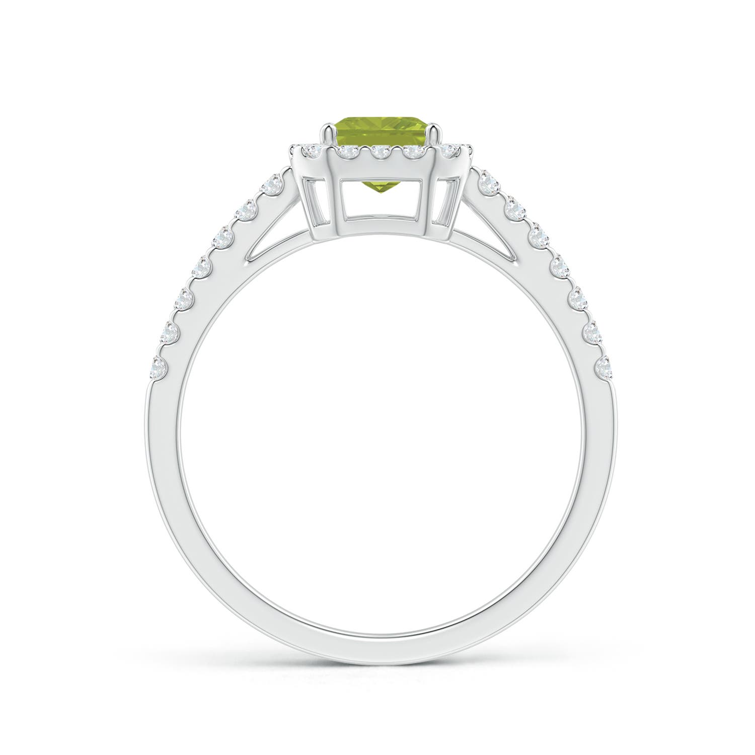 AA - Peridot / 1.33 CT / 14 KT White Gold