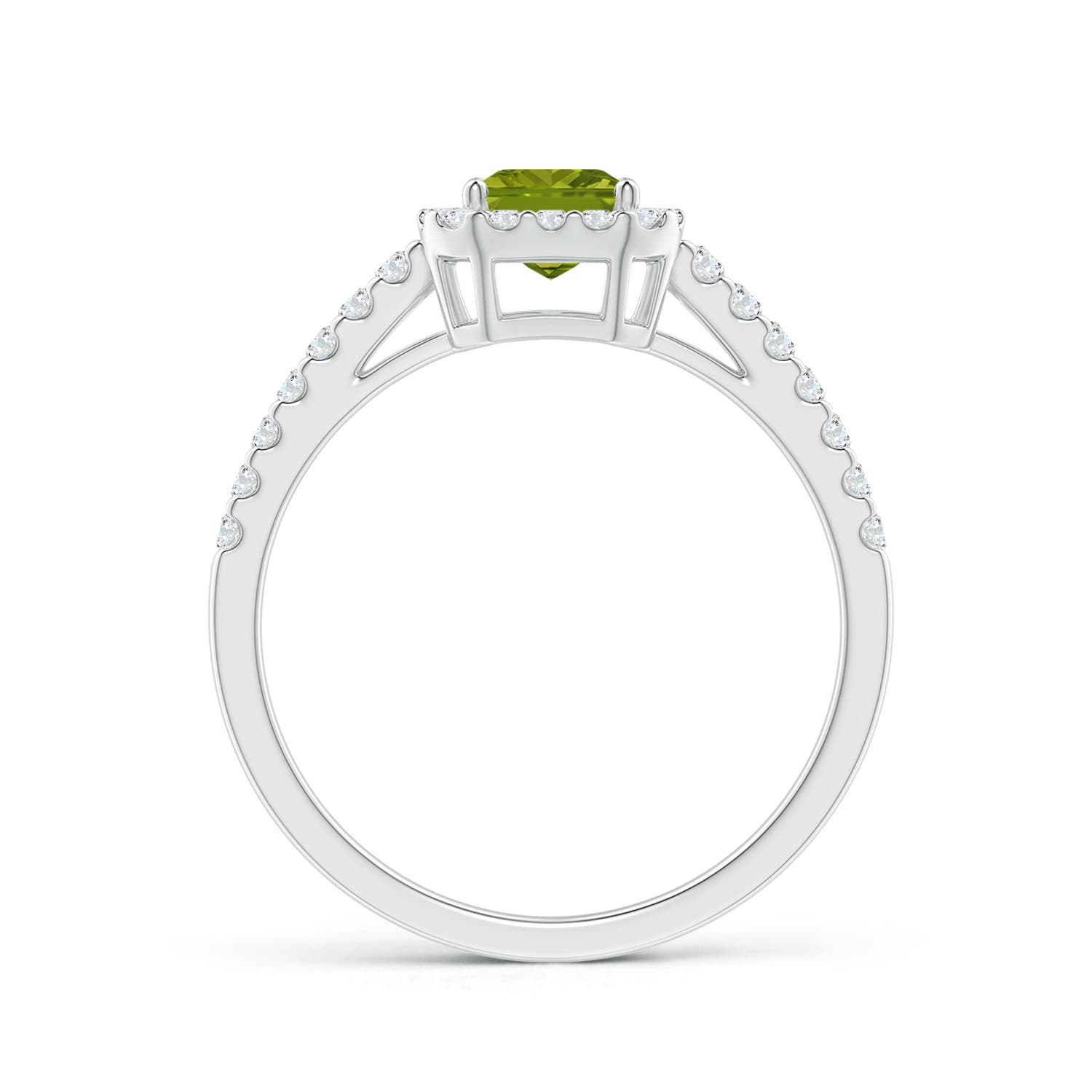 AAA - Peridot / 1.33 CT / 14 KT White Gold