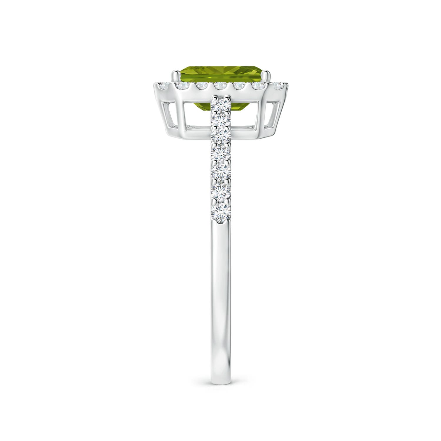 AAA - Peridot / 1.33 CT / 14 KT White Gold