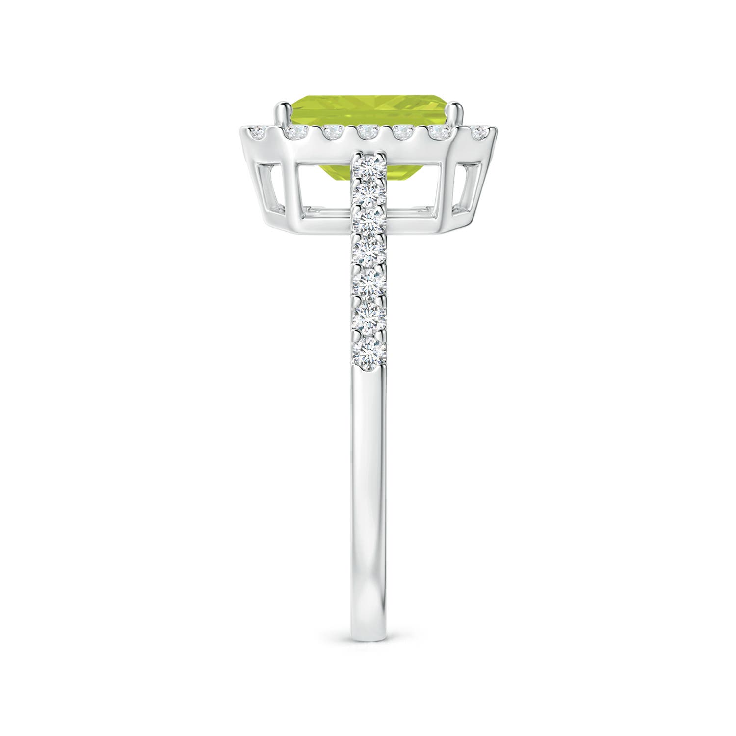 A - Peridot / 2.01 CT / 14 KT White Gold