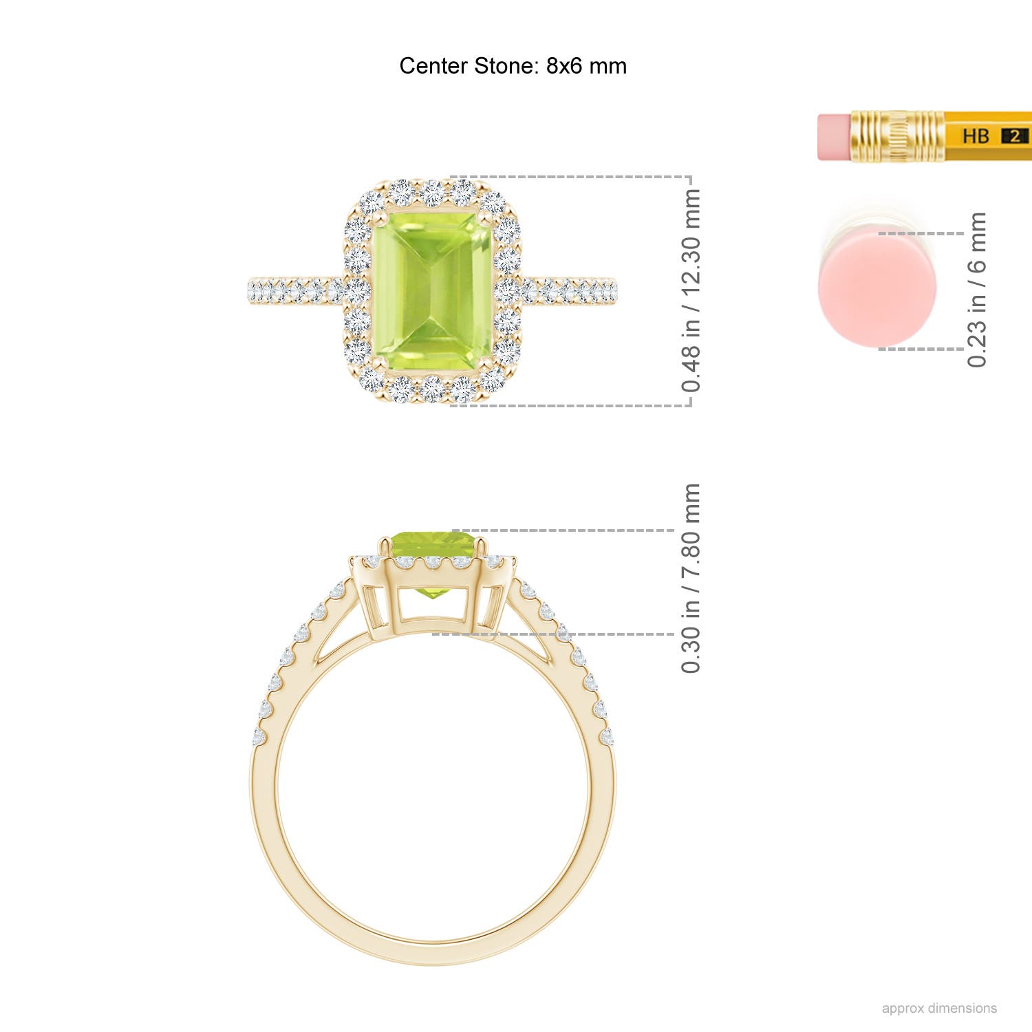 A - Peridot / 2.01 CT / 14 KT Yellow Gold