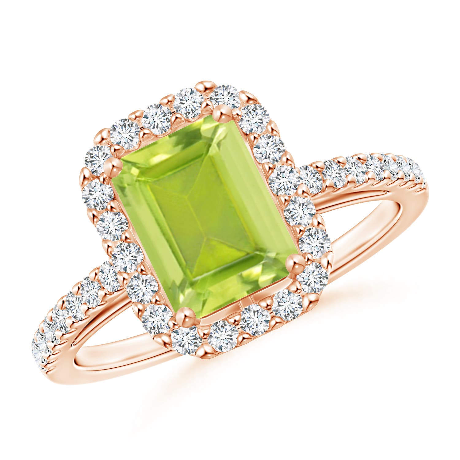 AA - Peridot / 2.01 CT / 14 KT Rose Gold