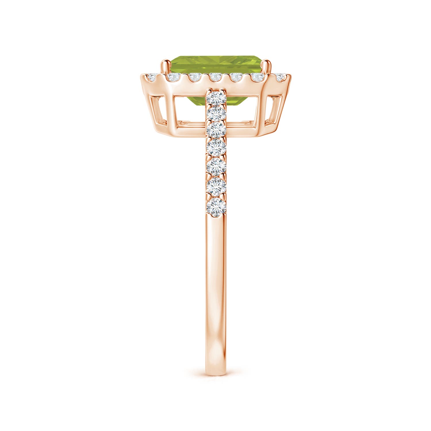 AA - Peridot / 2.01 CT / 14 KT Rose Gold