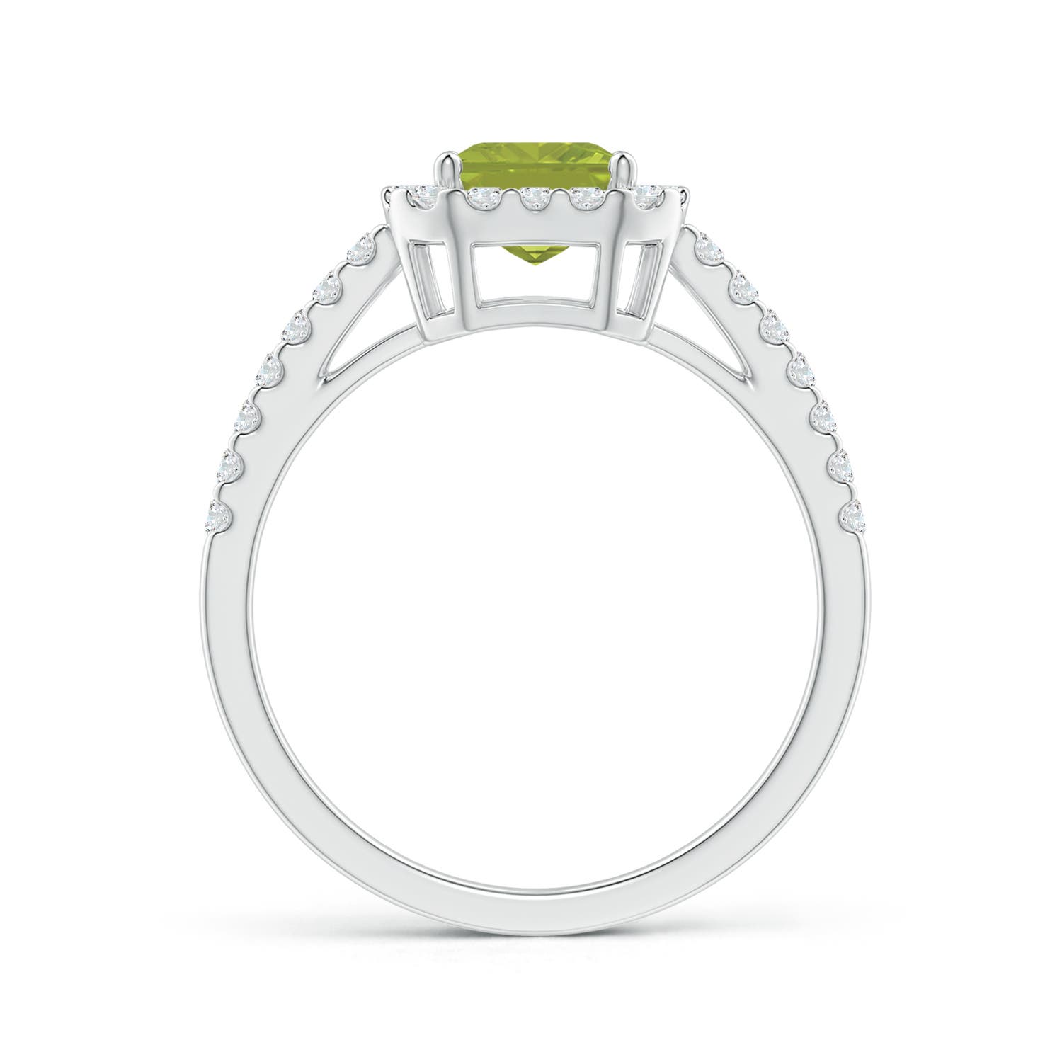 AA - Peridot / 2.01 CT / 14 KT White Gold