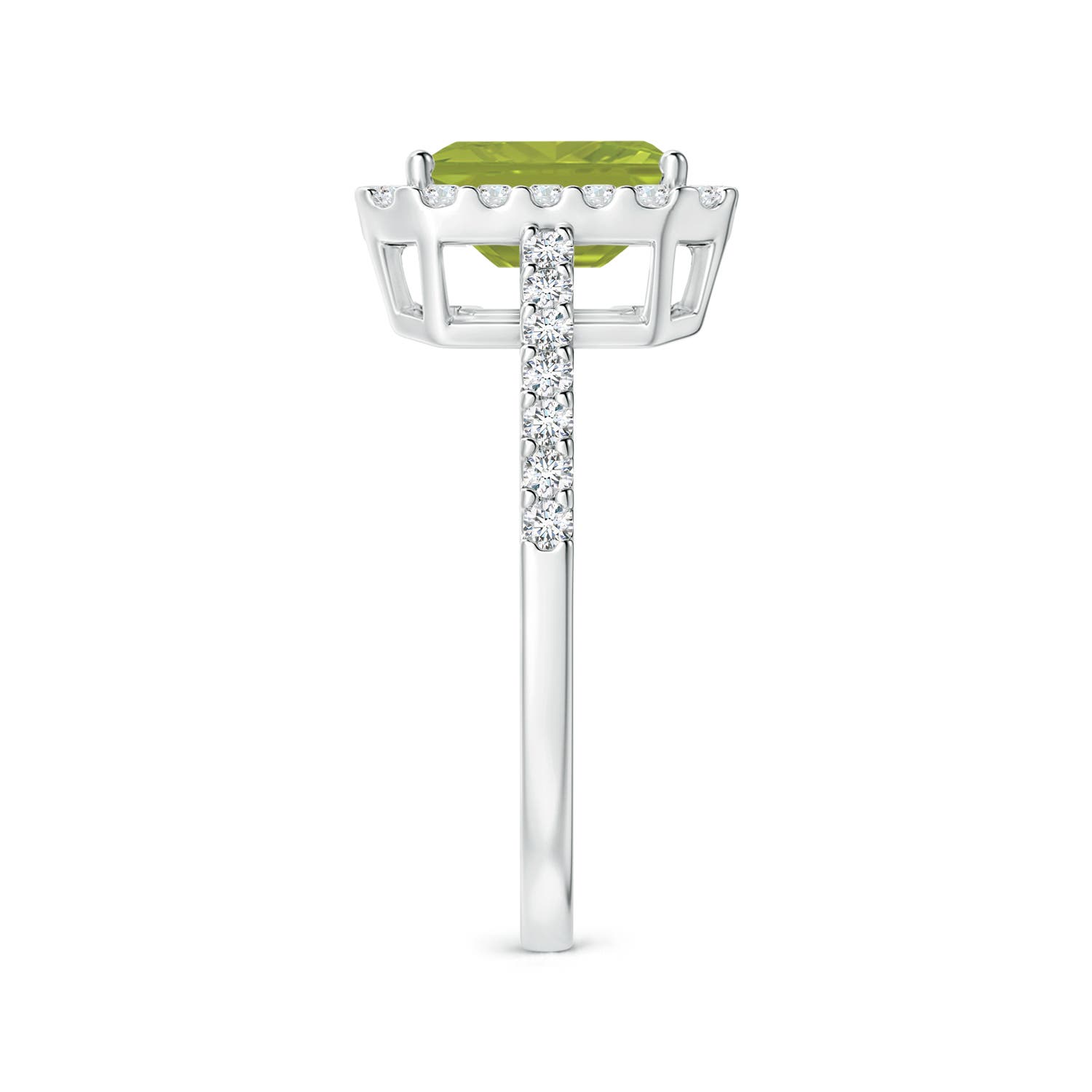 AA - Peridot / 2.01 CT / 14 KT White Gold