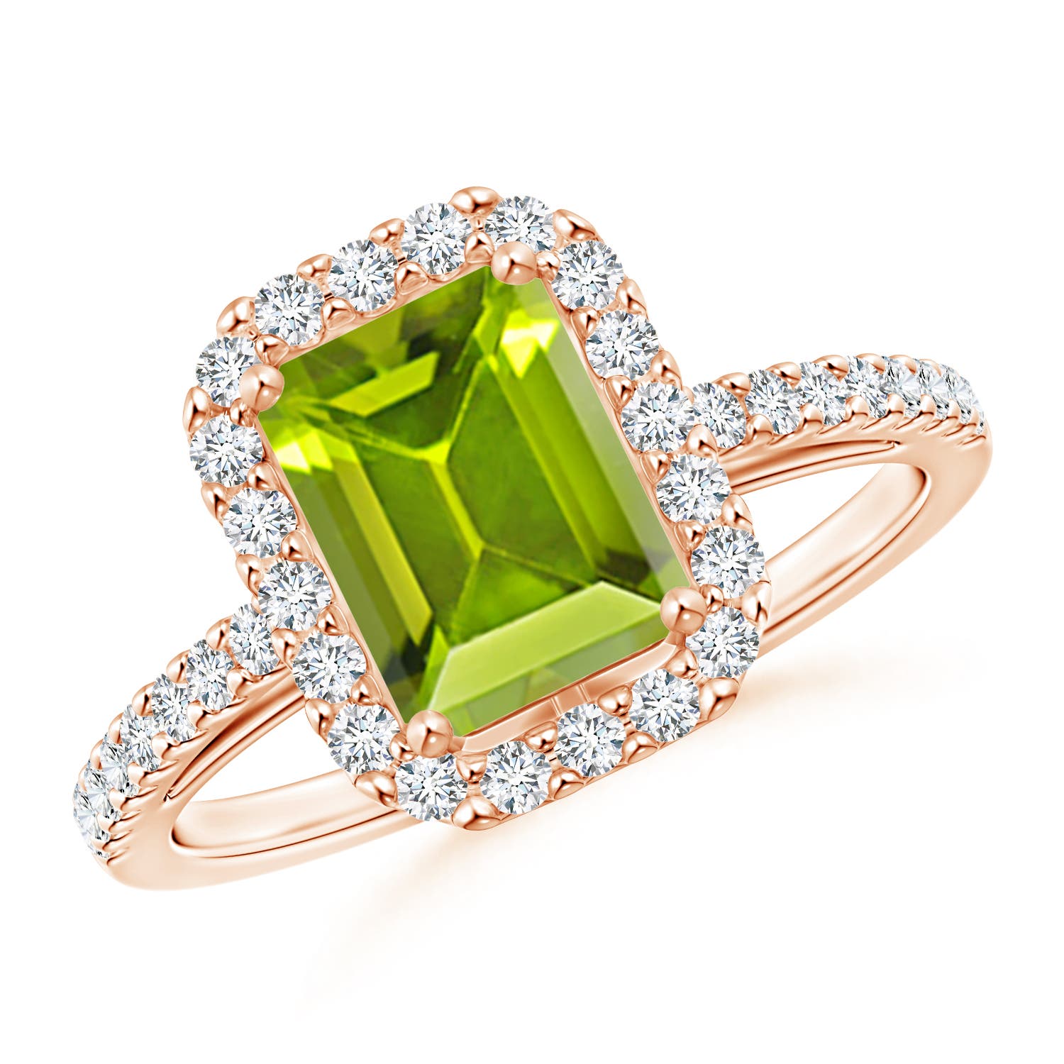 AAA - Peridot / 2.01 CT / 14 KT Rose Gold