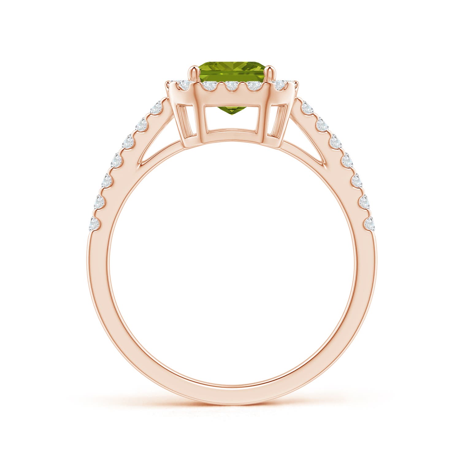 AAA - Peridot / 2.01 CT / 14 KT Rose Gold