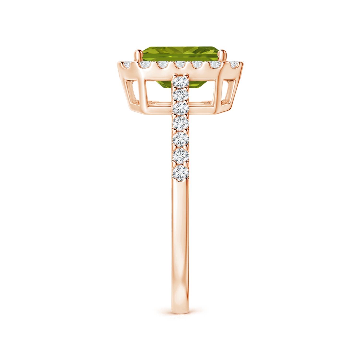 AAA - Peridot / 2.01 CT / 14 KT Rose Gold