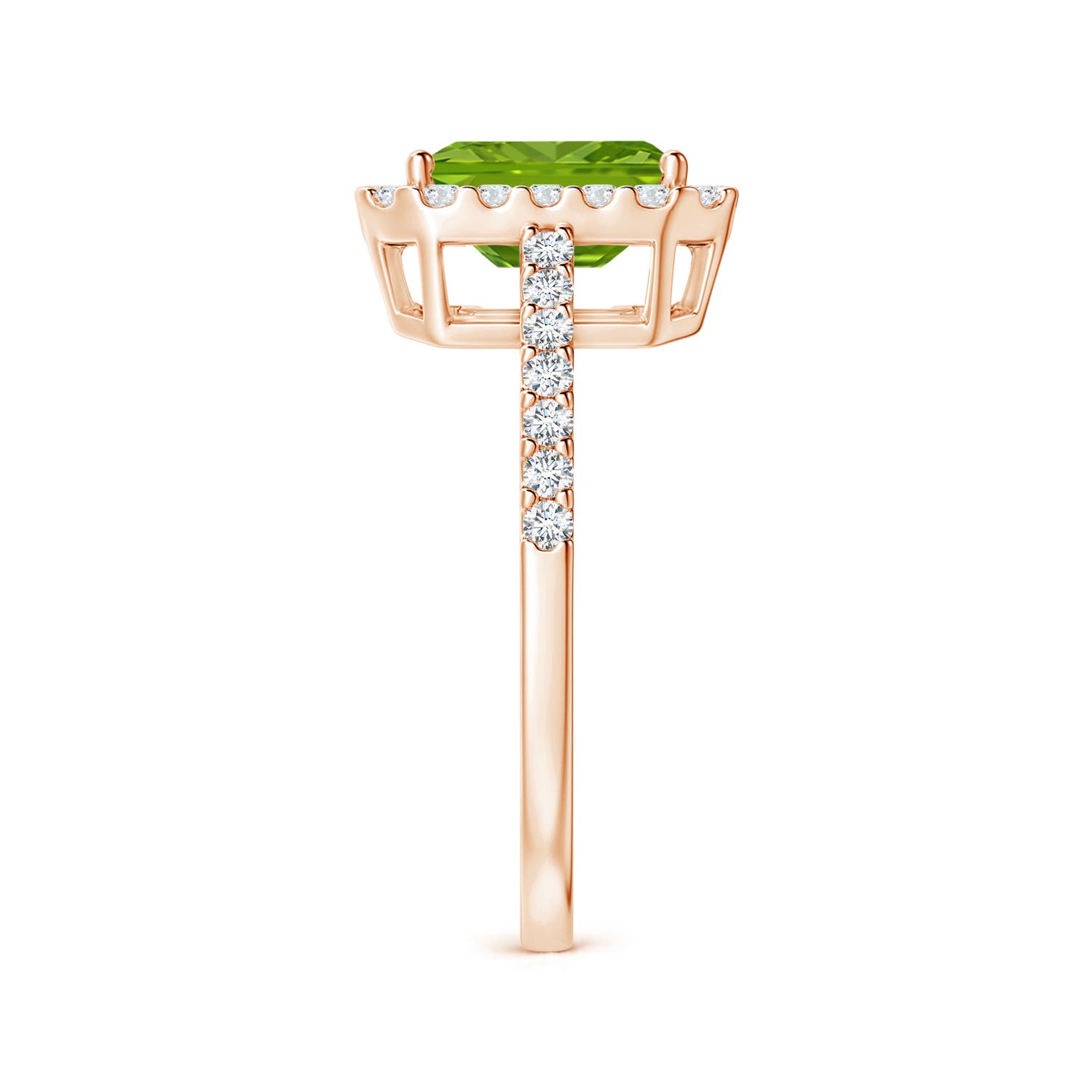 AAAA - Peridot / 2.01 CT / 14 KT Rose Gold