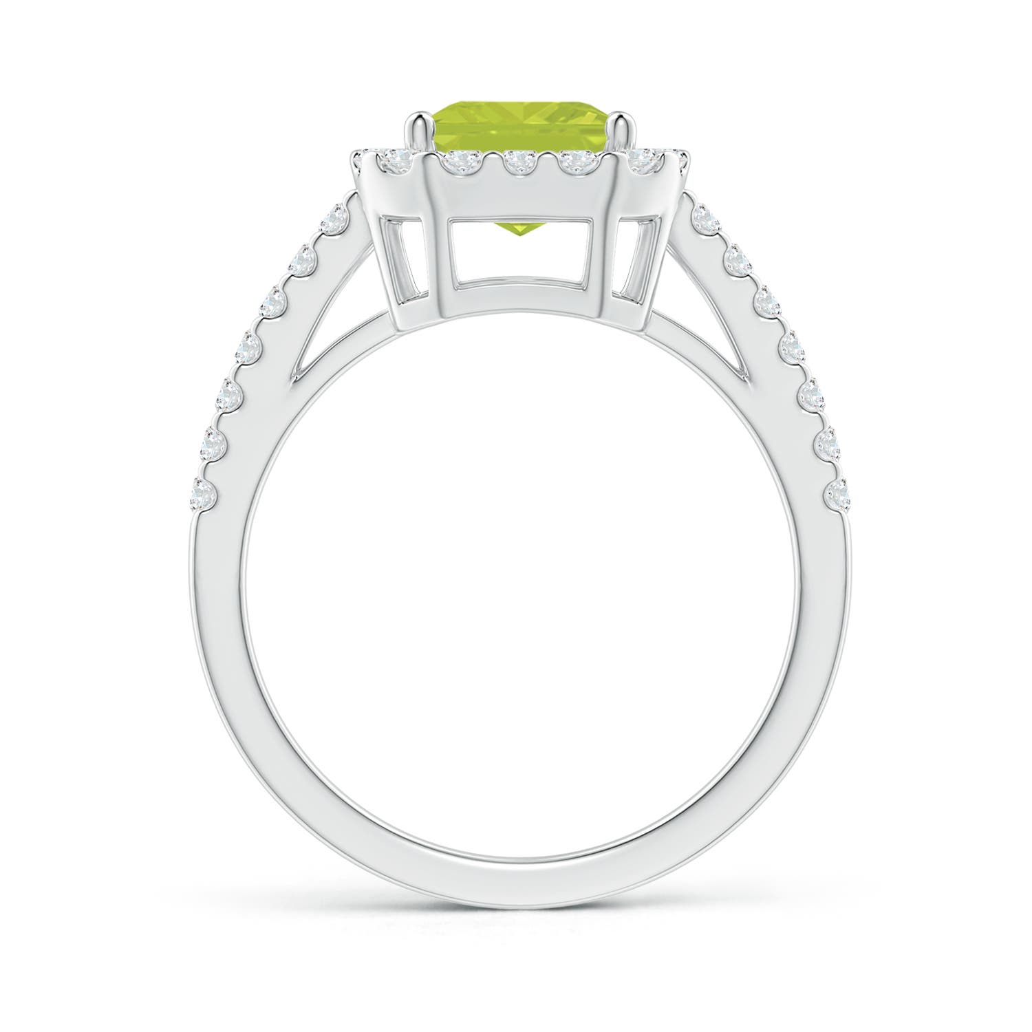 A - Peridot / 2.83 CT / 14 KT White Gold