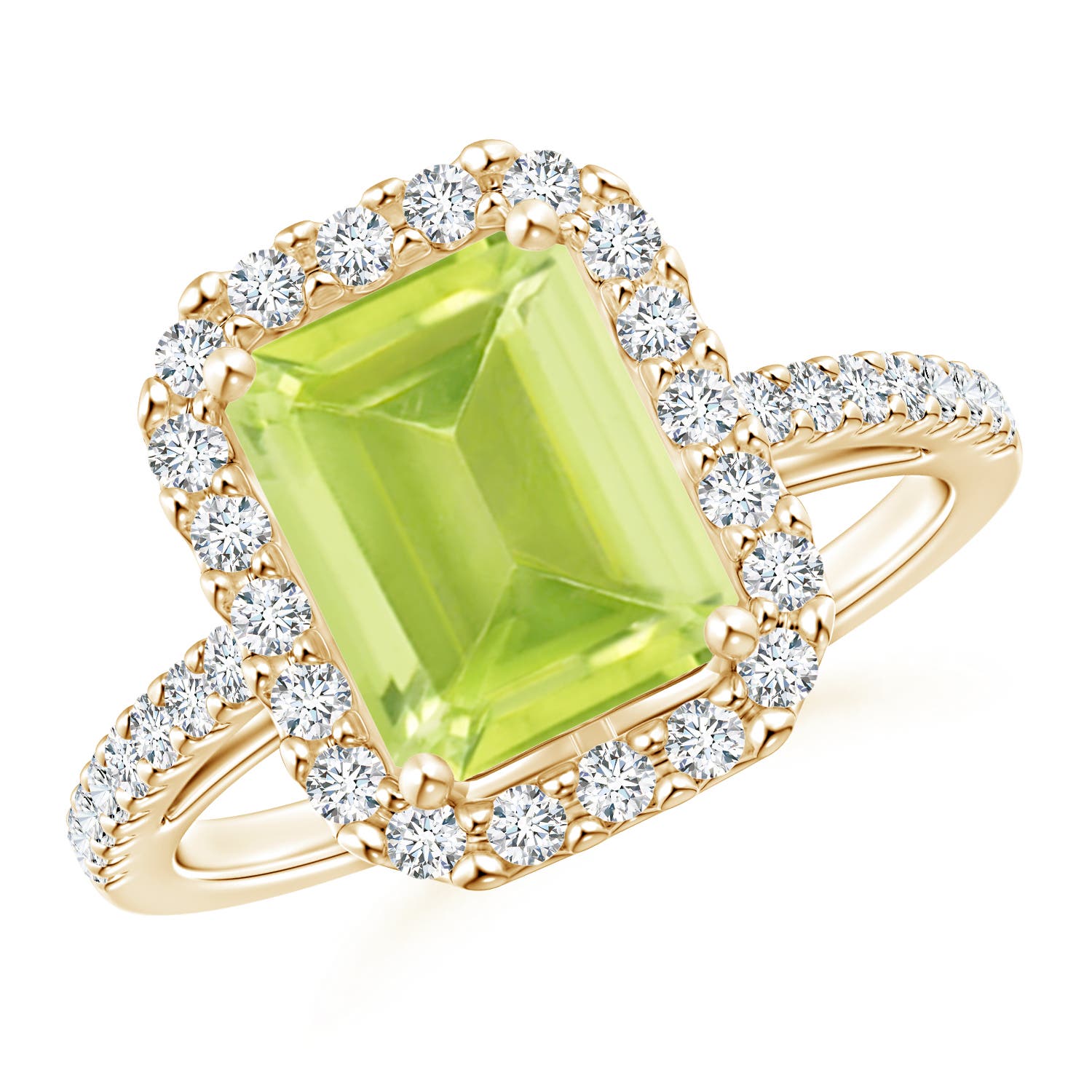 A - Peridot / 2.83 CT / 14 KT Yellow Gold