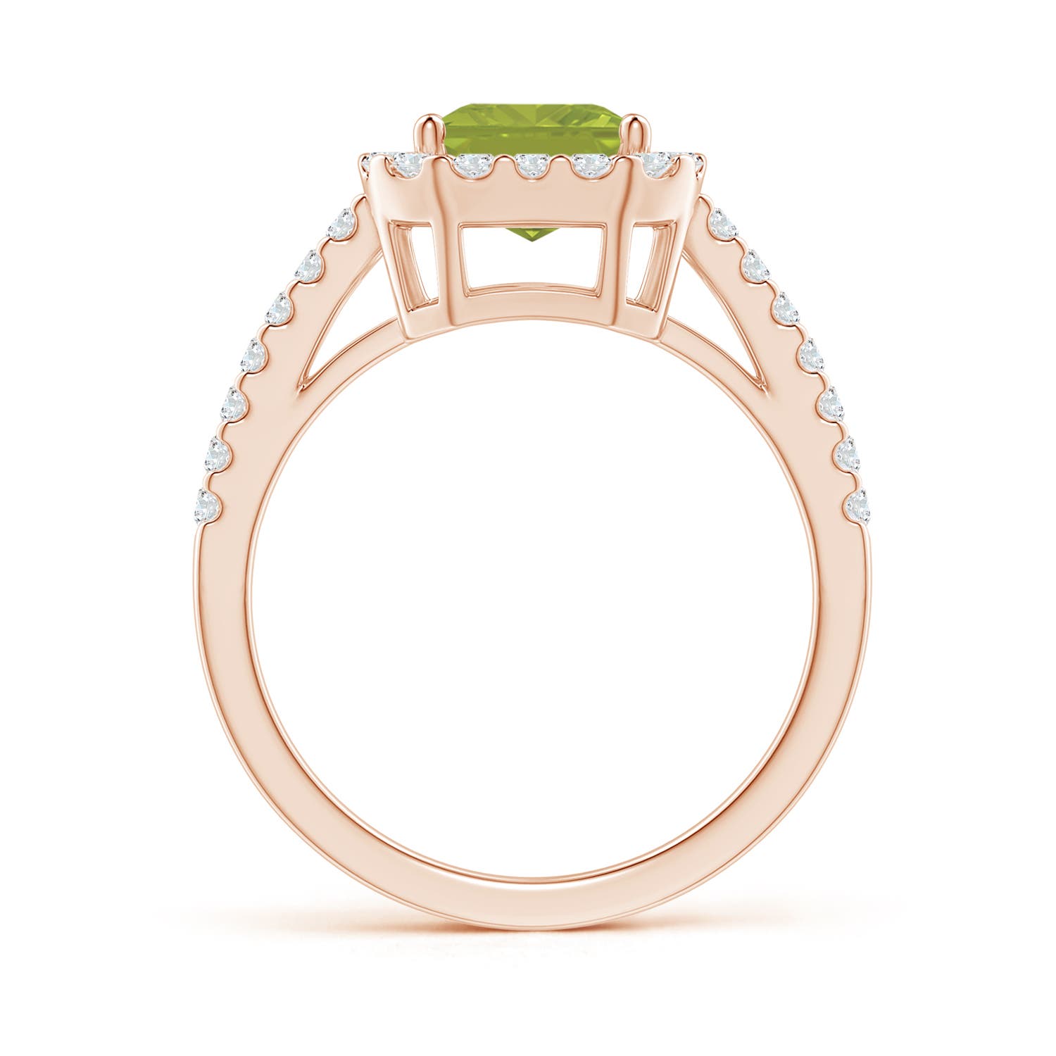 AA - Peridot / 2.83 CT / 14 KT Rose Gold