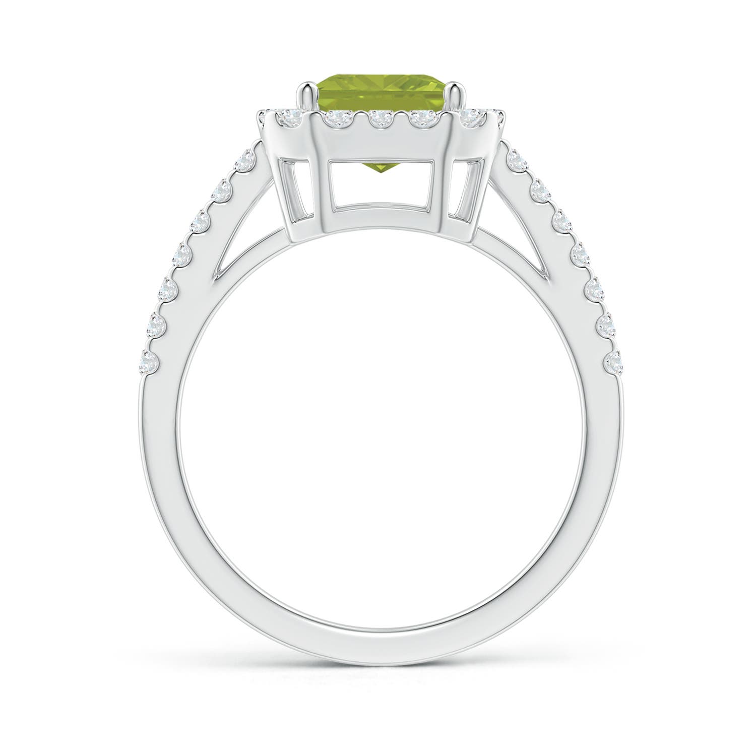 AA - Peridot / 2.83 CT / 14 KT White Gold