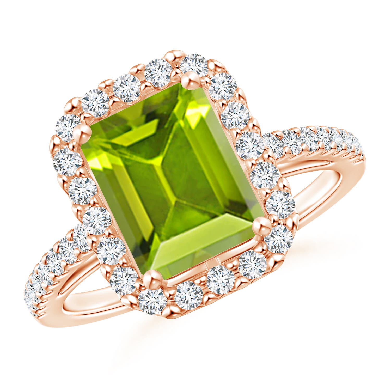 AAA - Peridot / 2.83 CT / 14 KT Rose Gold