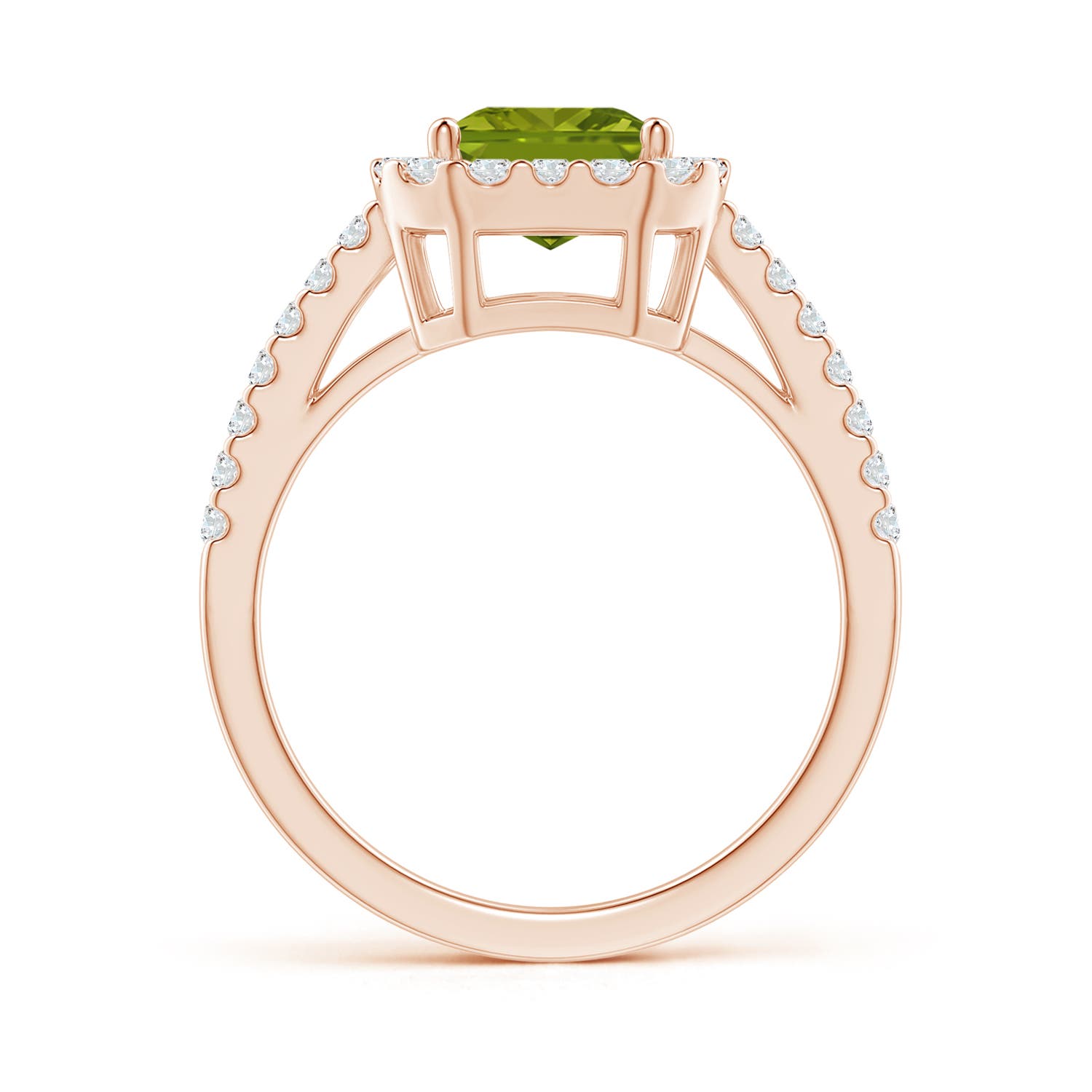 AAA - Peridot / 2.83 CT / 14 KT Rose Gold