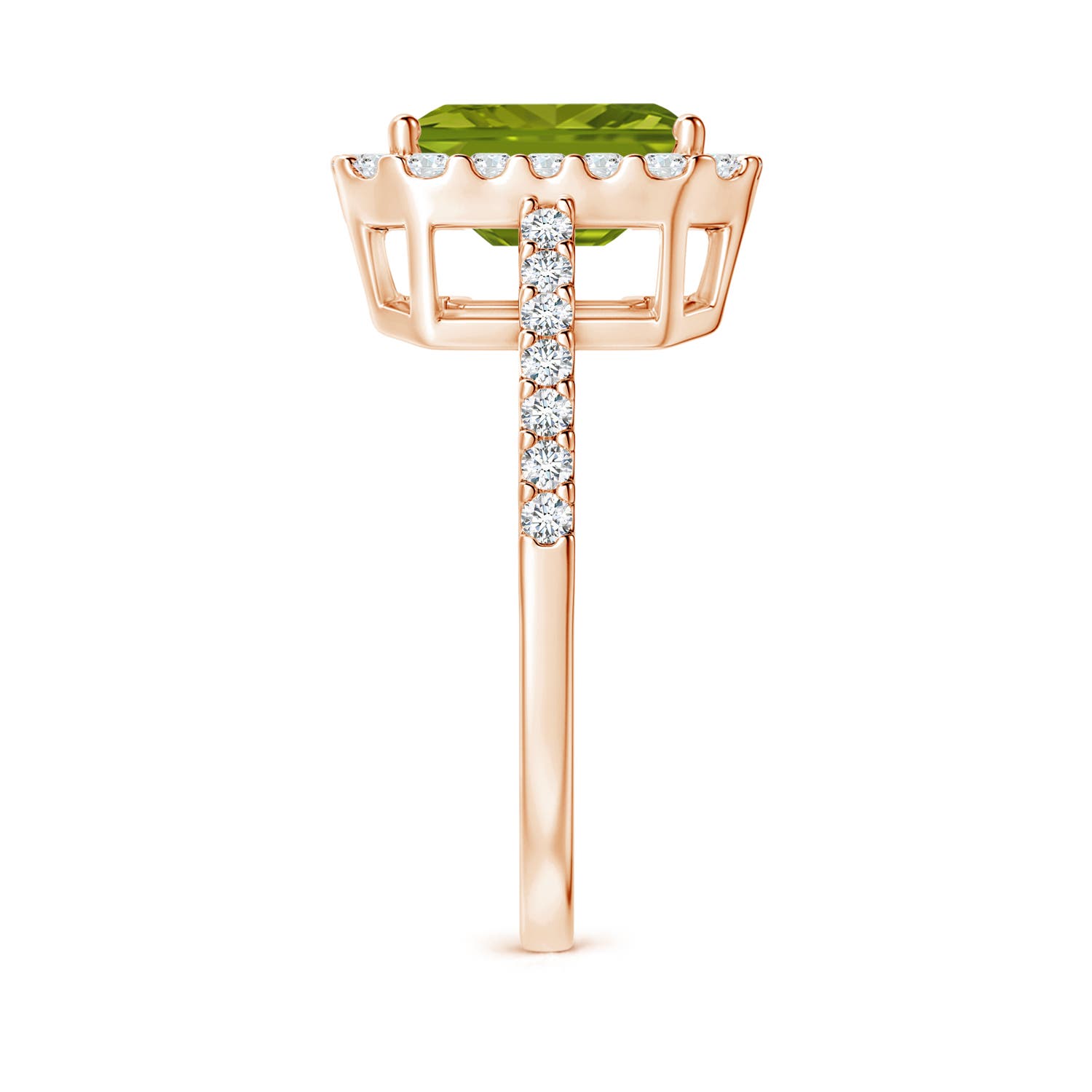 AAA - Peridot / 2.83 CT / 14 KT Rose Gold