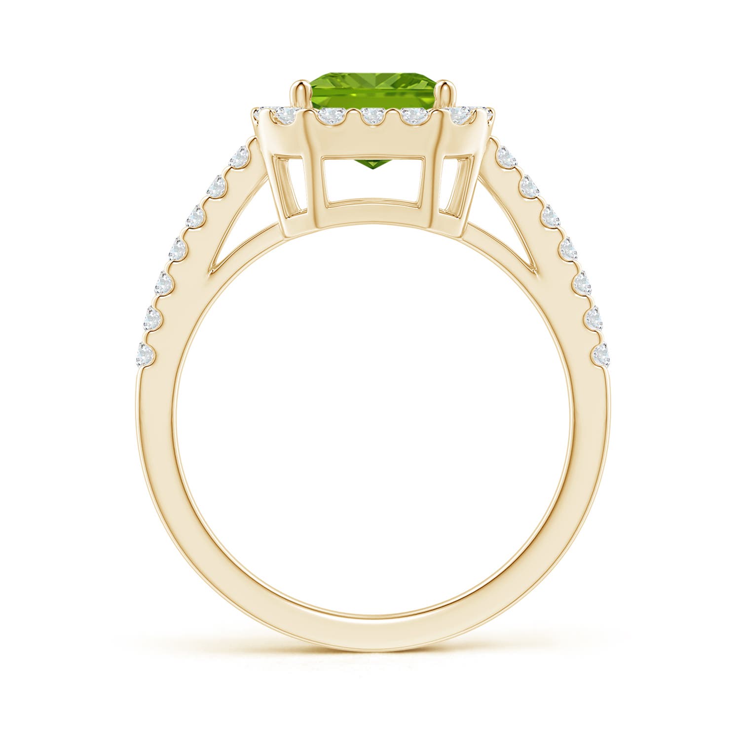 AAAA - Peridot / 2.83 CT / 14 KT Yellow Gold