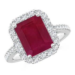 Emerald Cut A Ruby