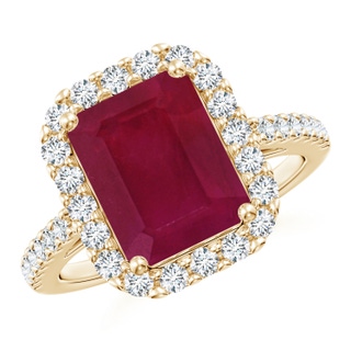 Emerald Cut A Ruby