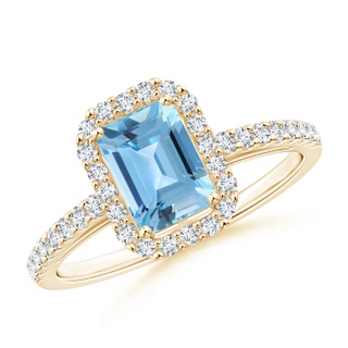 Emerald Cut A Swiss Blue Topaz