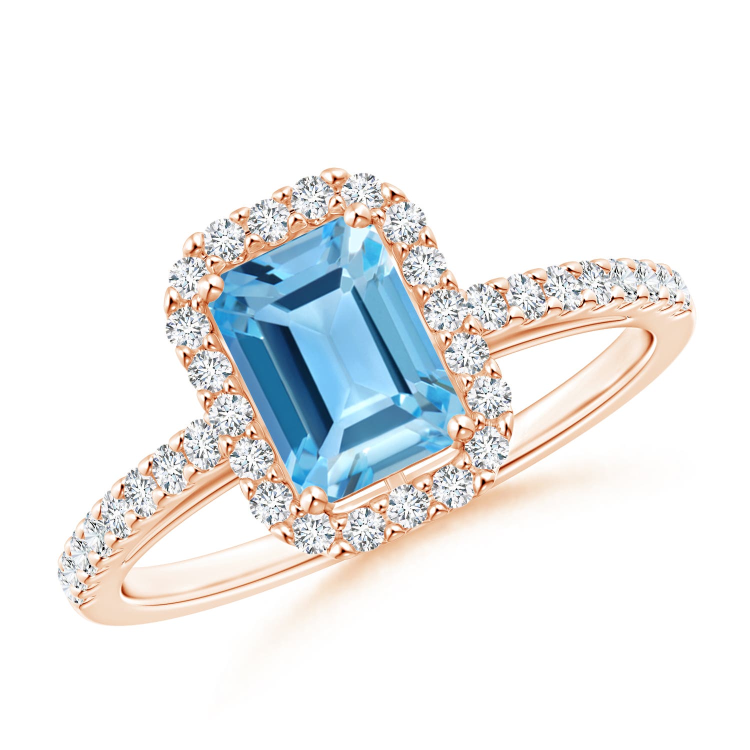 AA - Swiss Blue Topaz / 1.53 CT / 14 KT Rose Gold