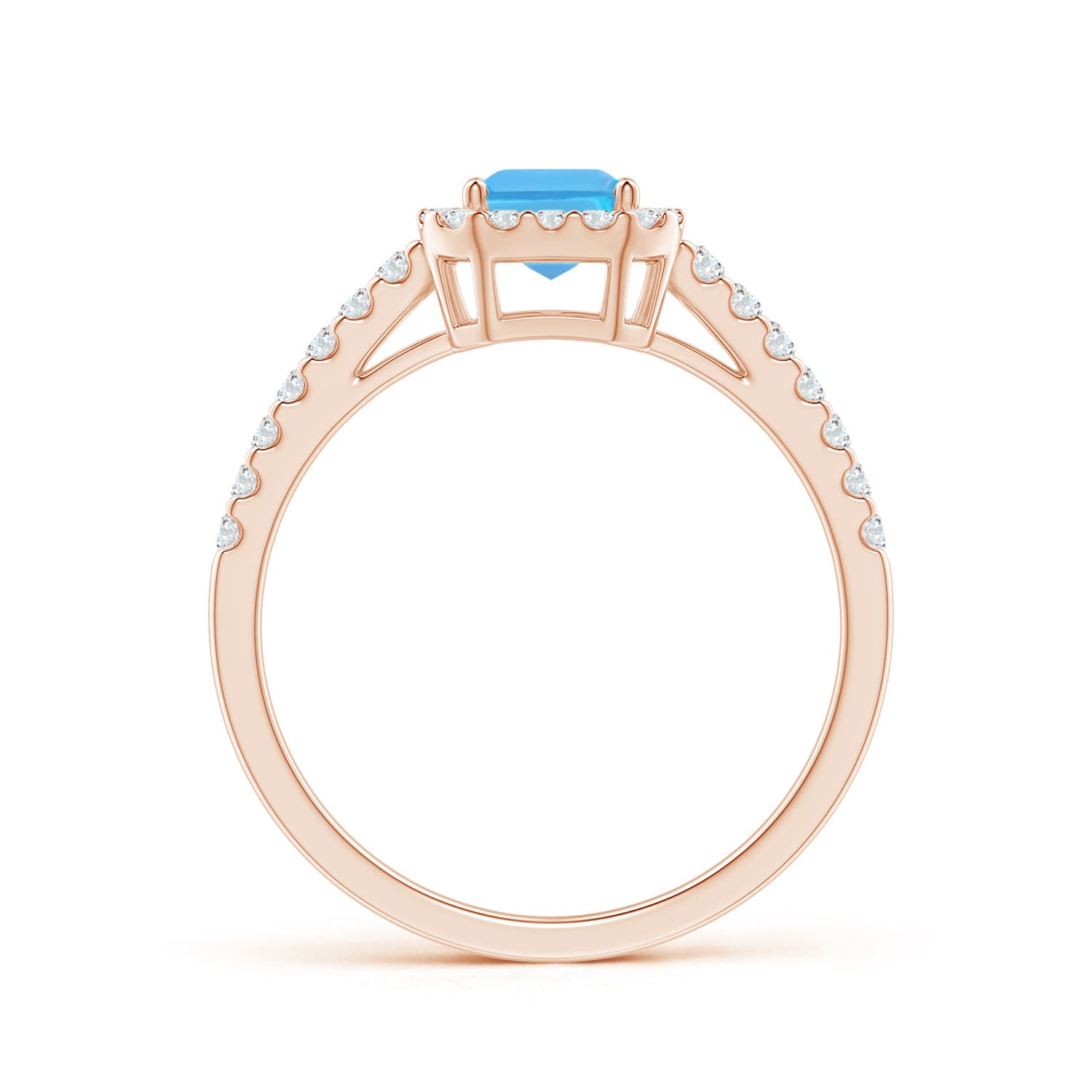 AA - Swiss Blue Topaz / 1.53 CT / 14 KT Rose Gold