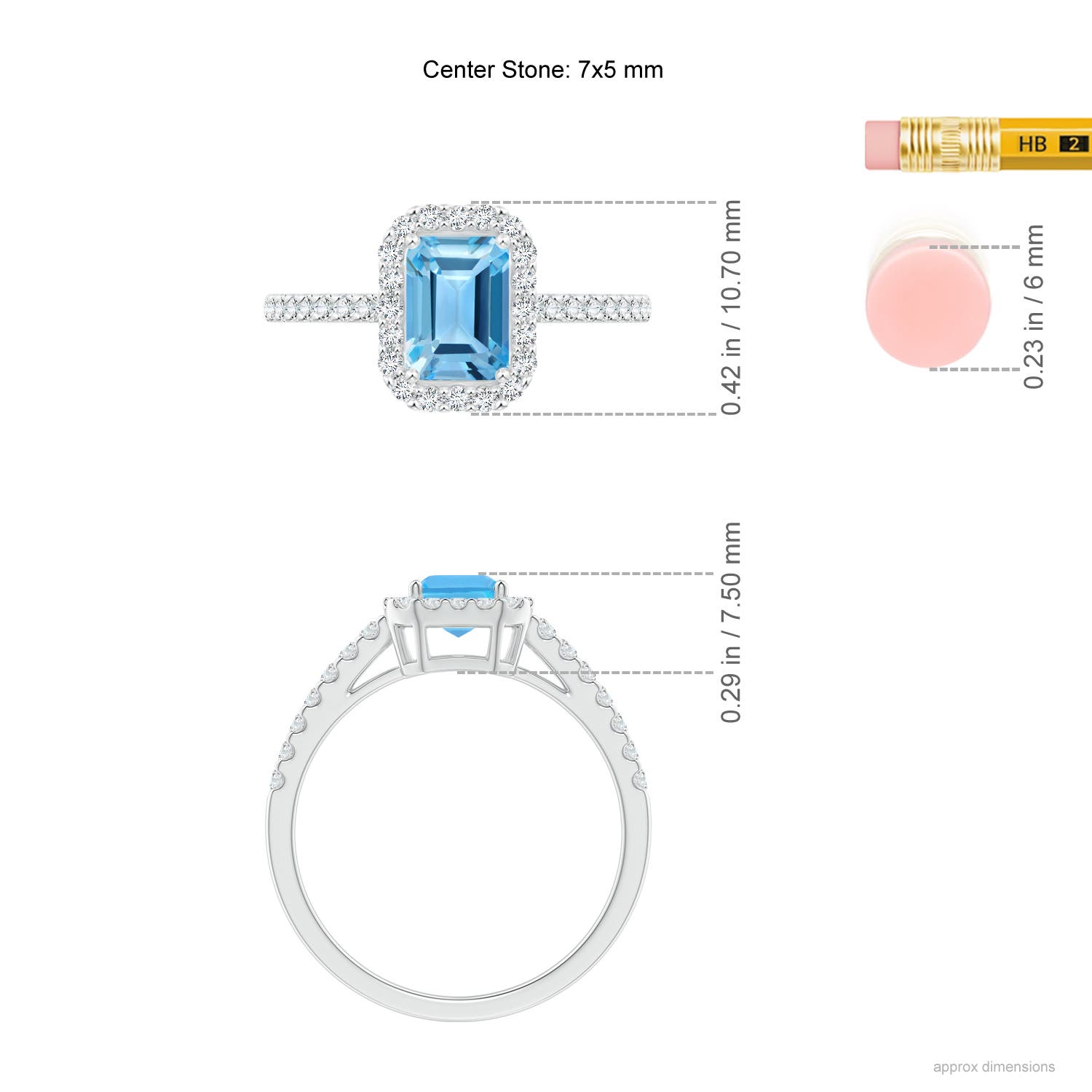 AA - Swiss Blue Topaz / 1.53 CT / 14 KT White Gold