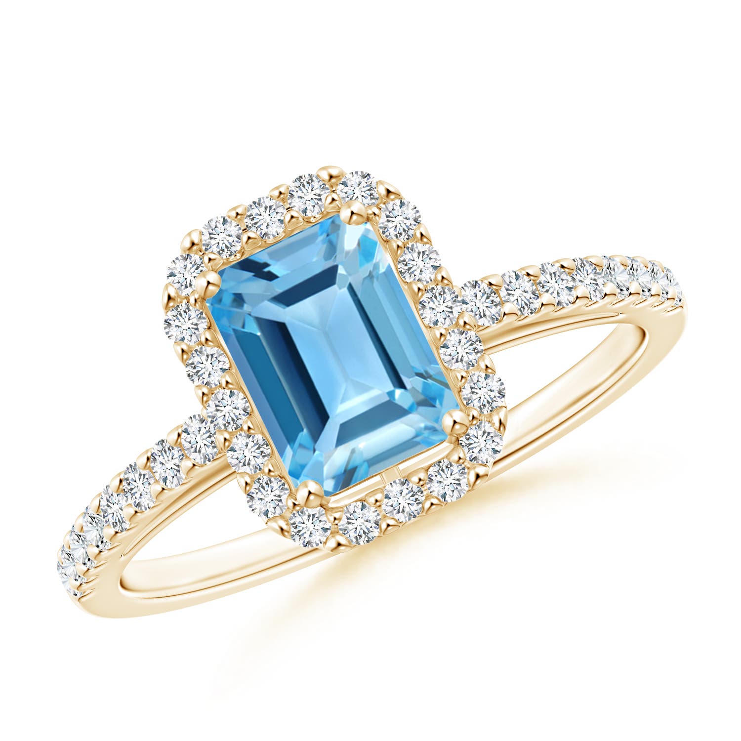 AA - Swiss Blue Topaz / 1.53 CT / 14 KT Yellow Gold