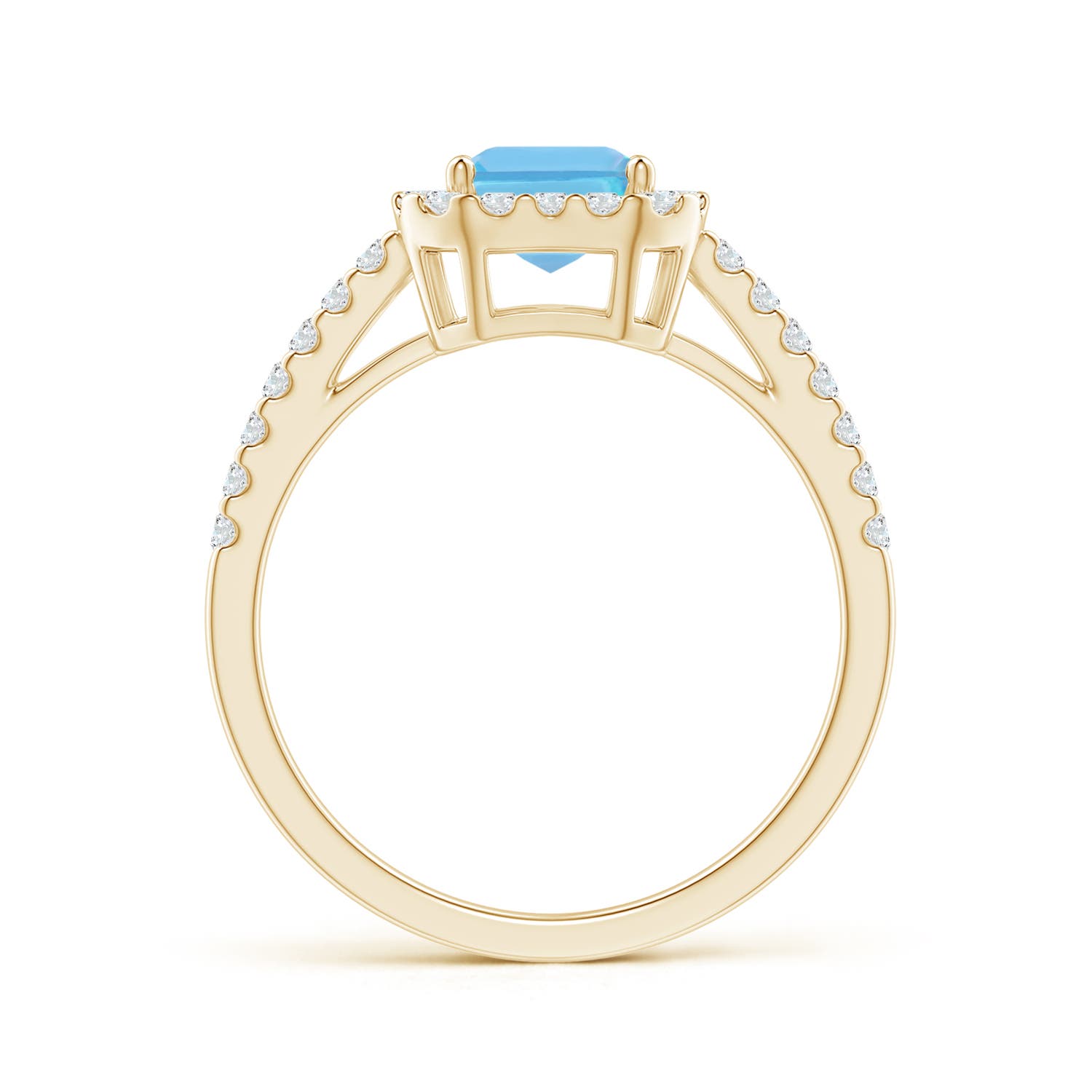 A - Swiss Blue Topaz / 2.36 CT / 14 KT Yellow Gold