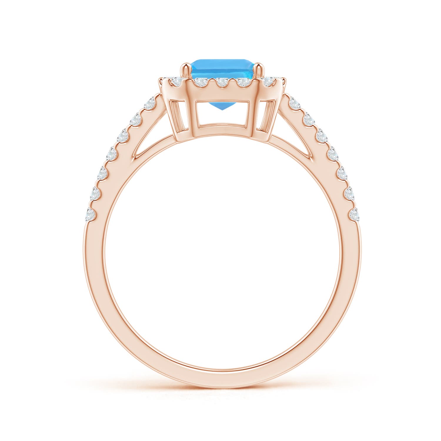 AA - Swiss Blue Topaz / 2.36 CT / 14 KT Rose Gold