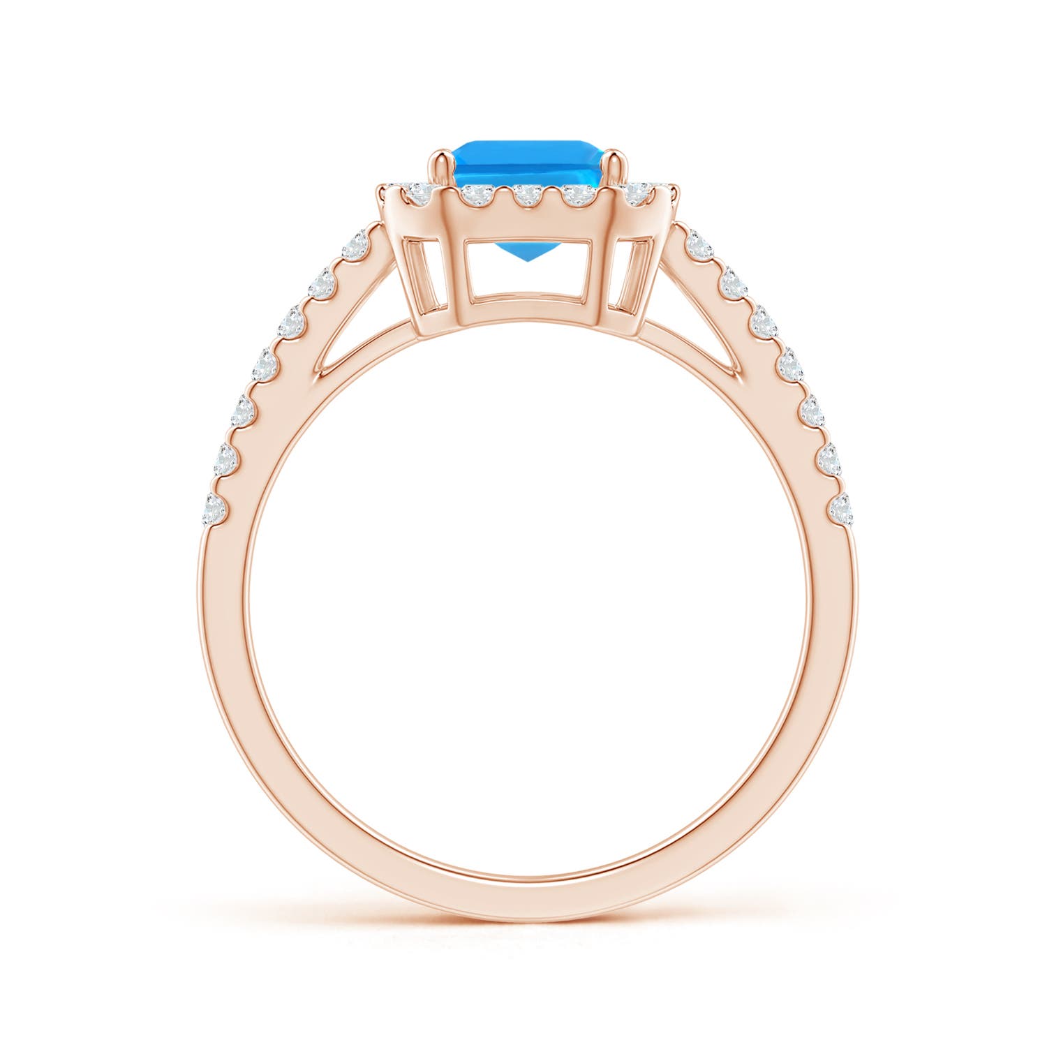 AAAA - Swiss Blue Topaz / 2.36 CT / 14 KT Rose Gold