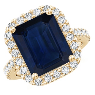 Emerald Cut AA Blue Sapphire