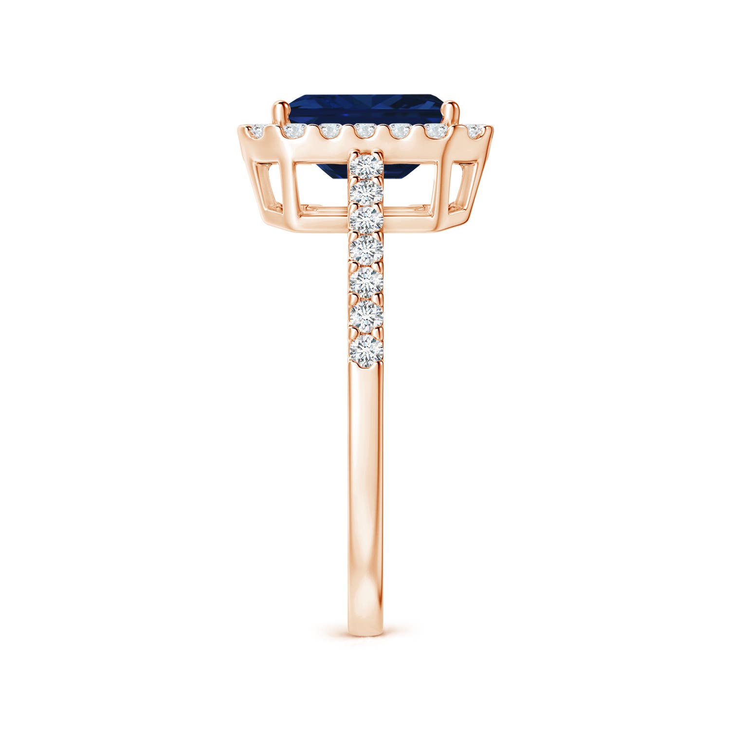 AAA - Blue Sapphire / 2.06 CT / 14 KT Rose Gold