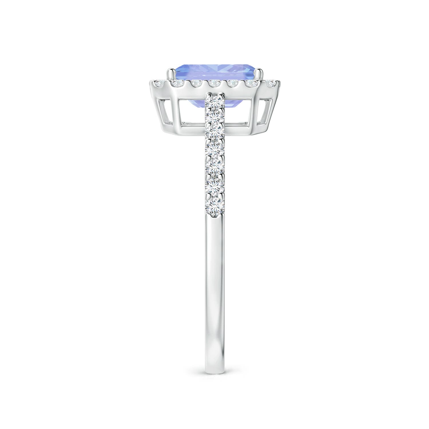 A - Tanzanite / 1.33 CT / 14 KT White Gold