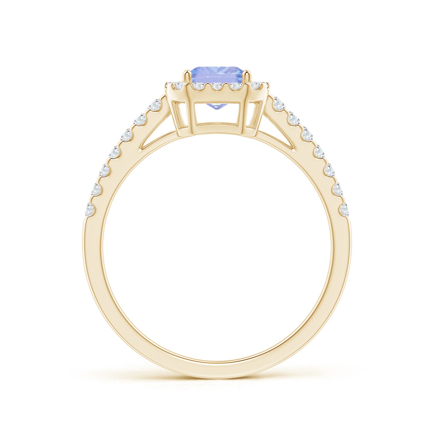 A - Tanzanite / 1.33 CT / 14 KT Yellow Gold