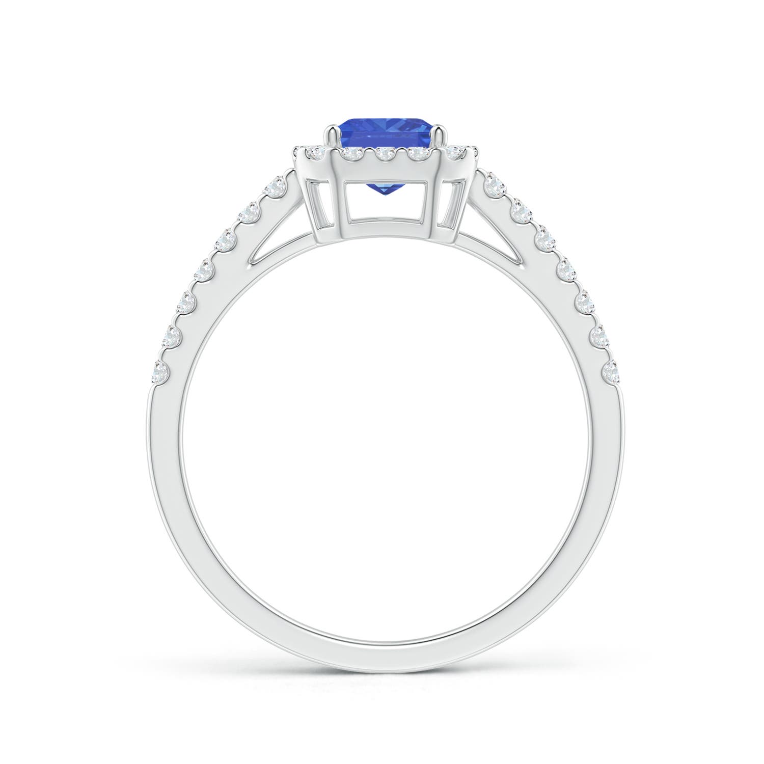 AA - Tanzanite / 1.33 CT / 14 KT White Gold