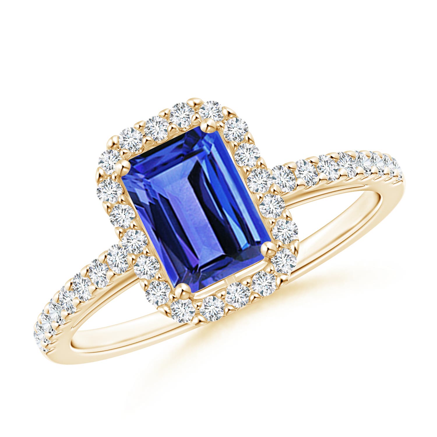 AAA - Tanzanite / 1.33 CT / 14 KT Yellow Gold