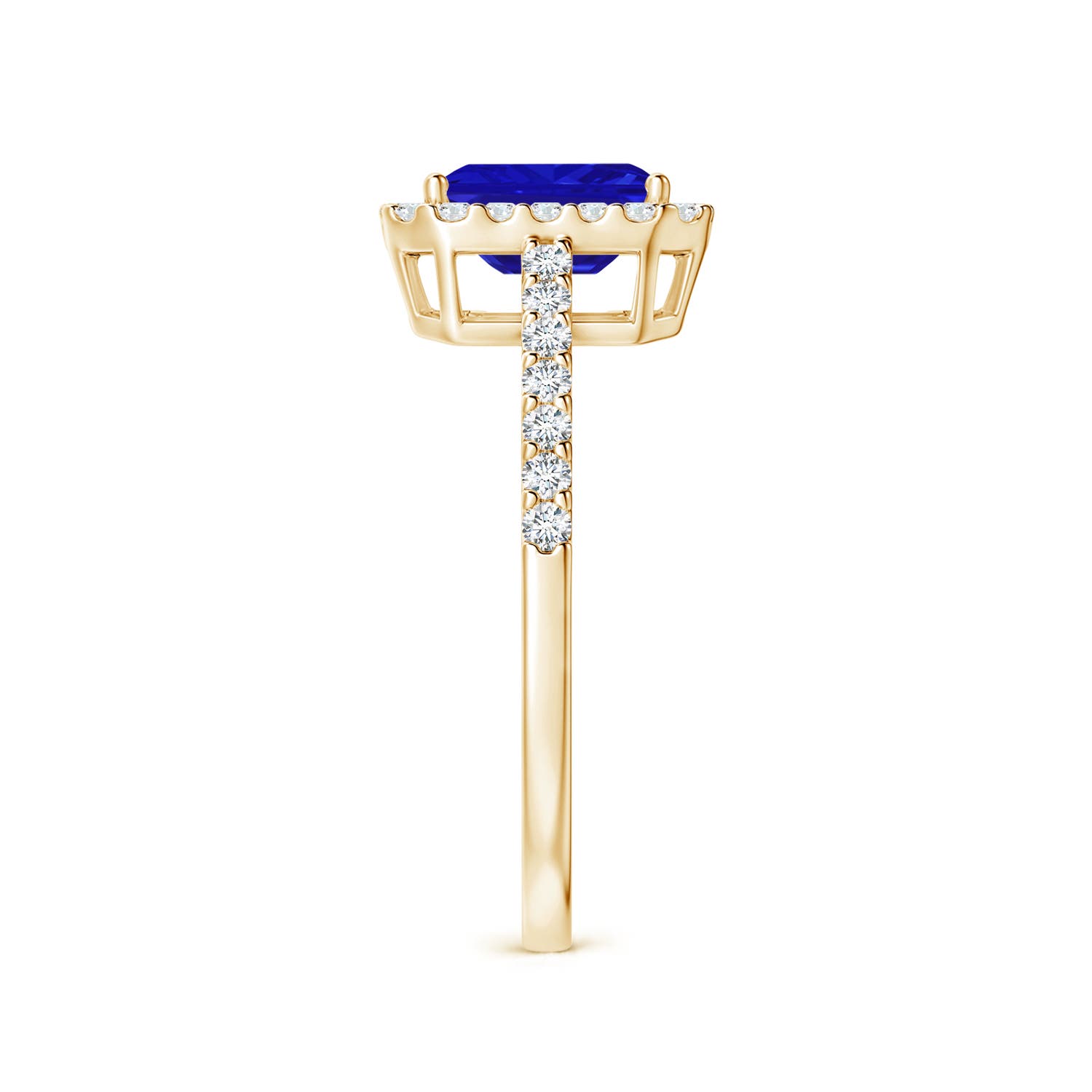 AAAA - Tanzanite / 1.33 CT / 14 KT Yellow Gold