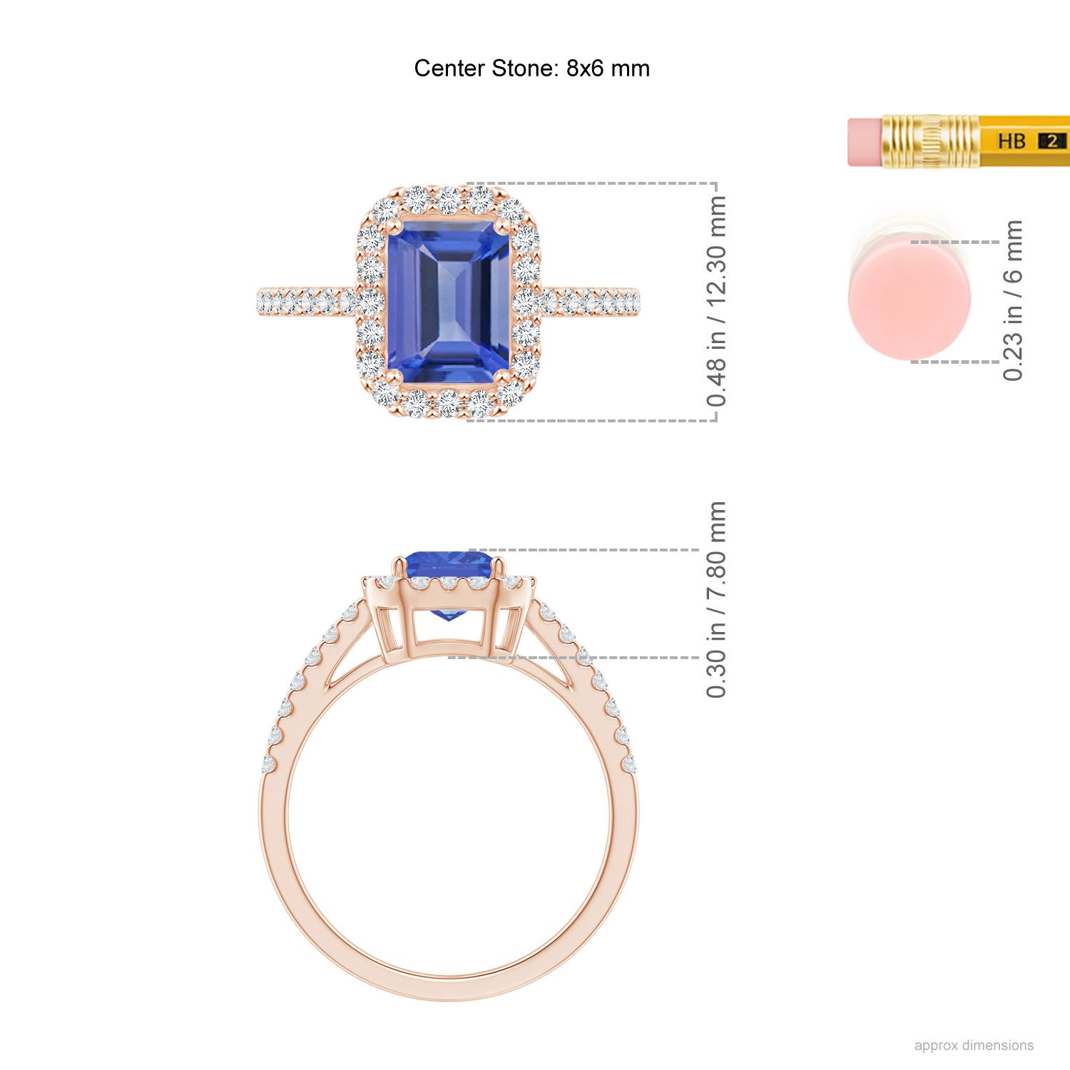 AA - Tanzanite / 1.91 CT / 14 KT Rose Gold