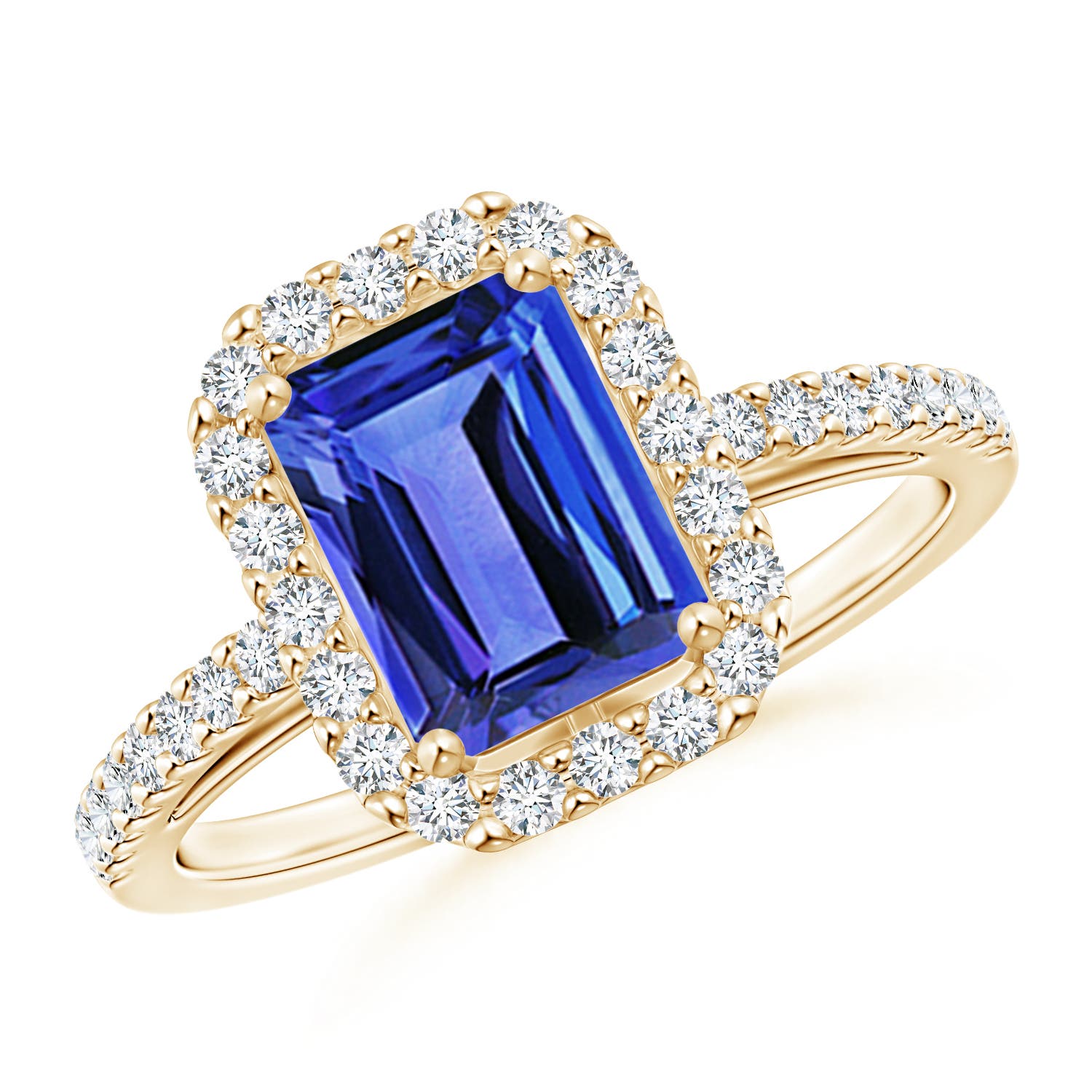 AAA - Tanzanite / 1.91 CT / 14 KT Yellow Gold