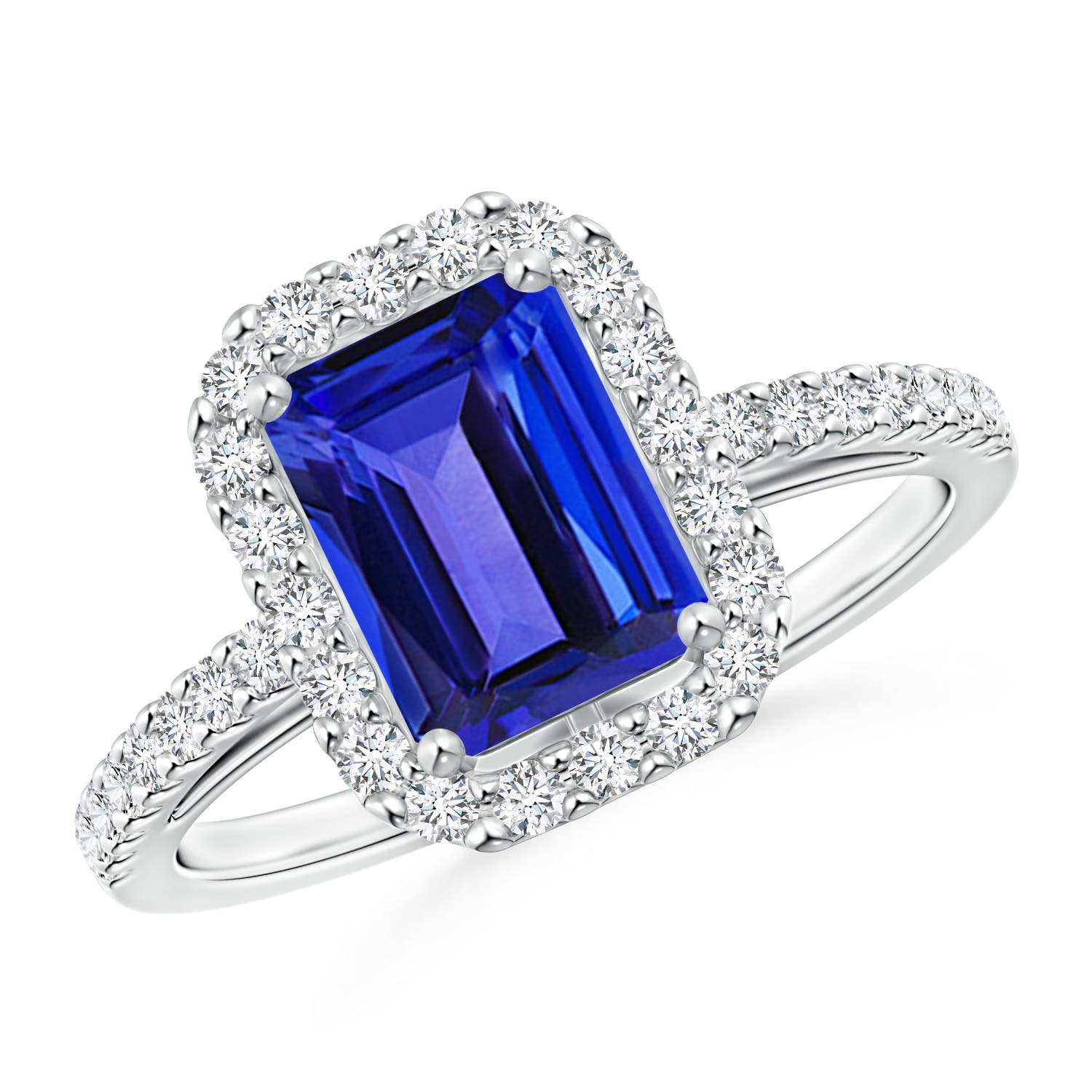 AAAA - Tanzanite / 1.91 CT / 14 KT White Gold