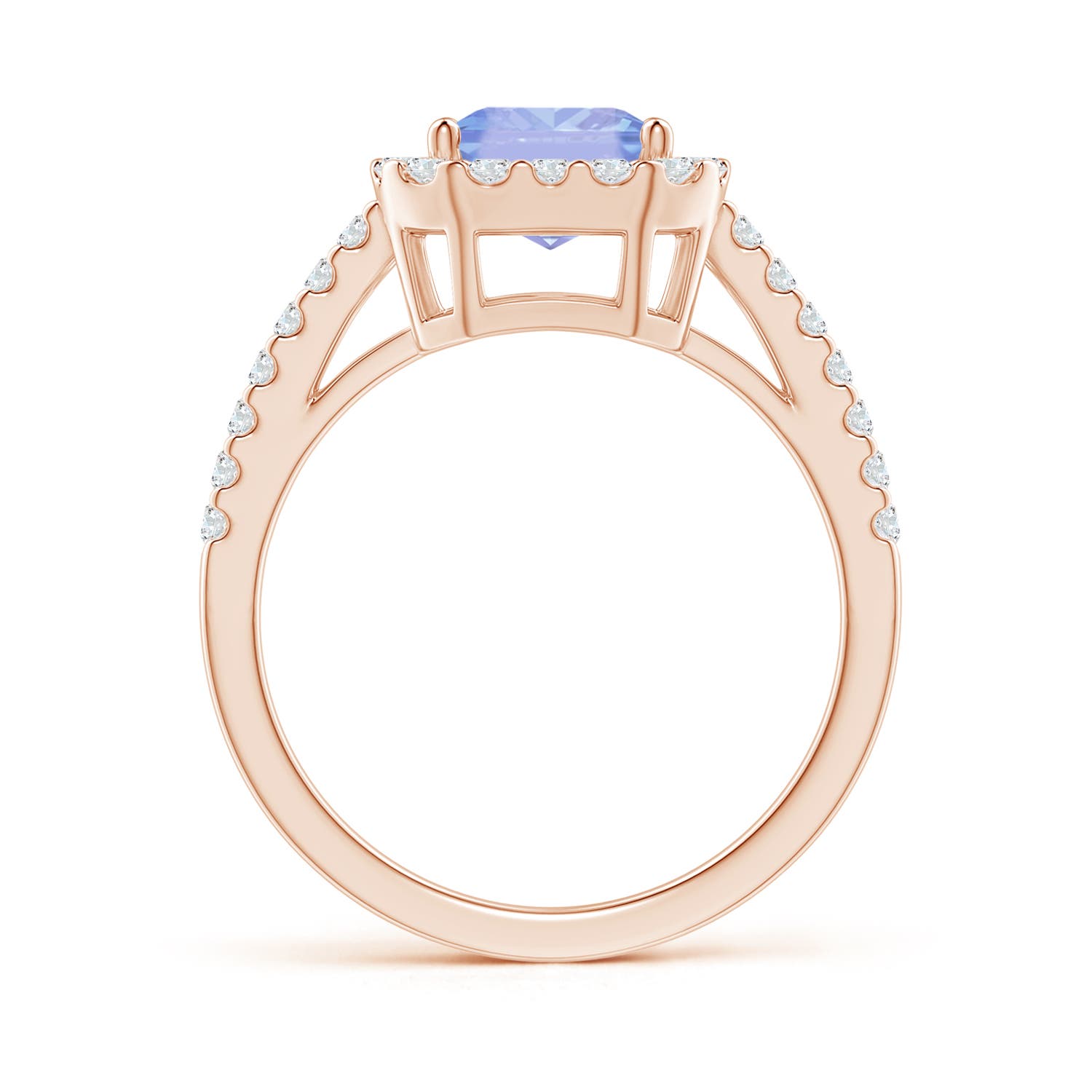 A - Tanzanite / 2.88 CT / 14 KT Rose Gold