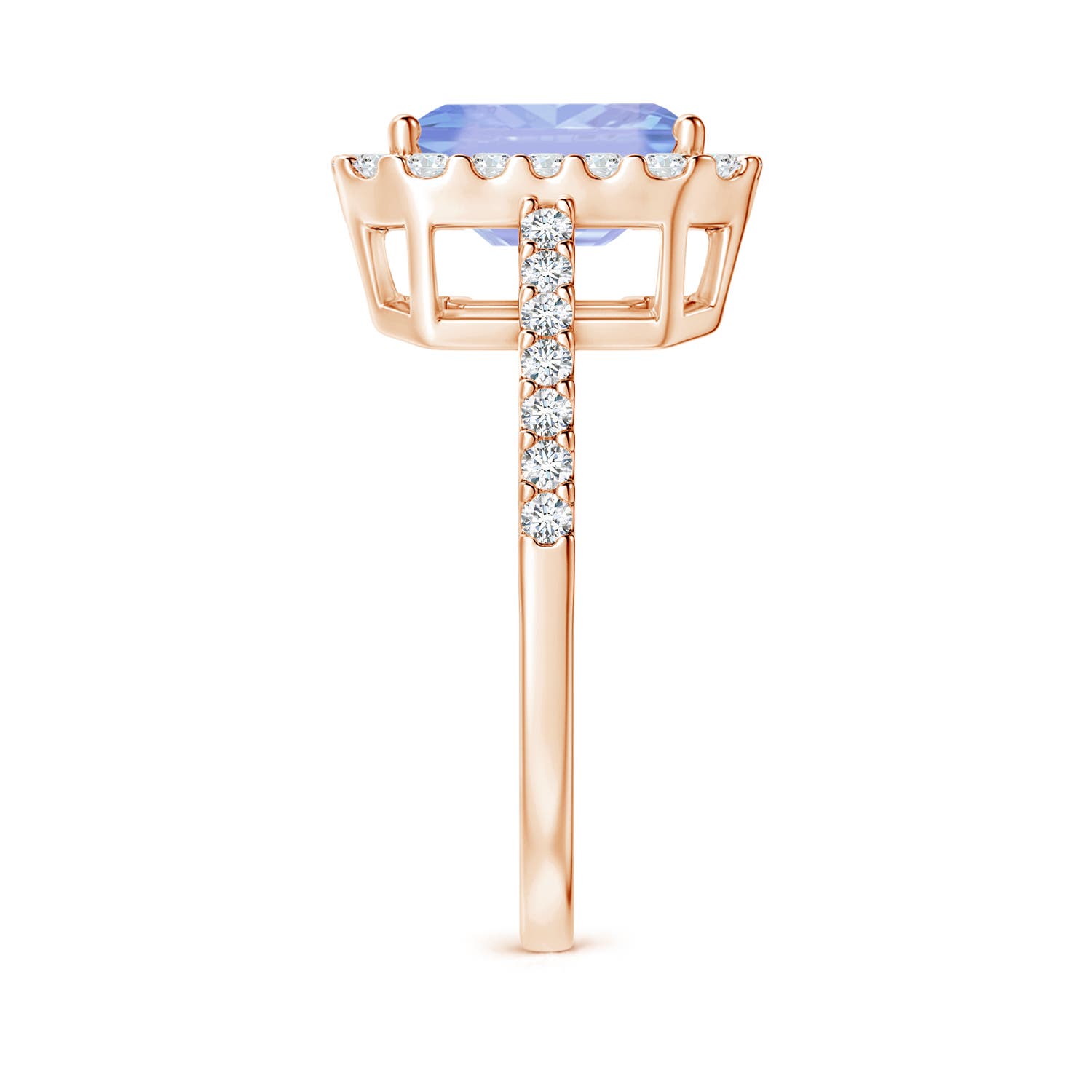 A - Tanzanite / 2.88 CT / 14 KT Rose Gold